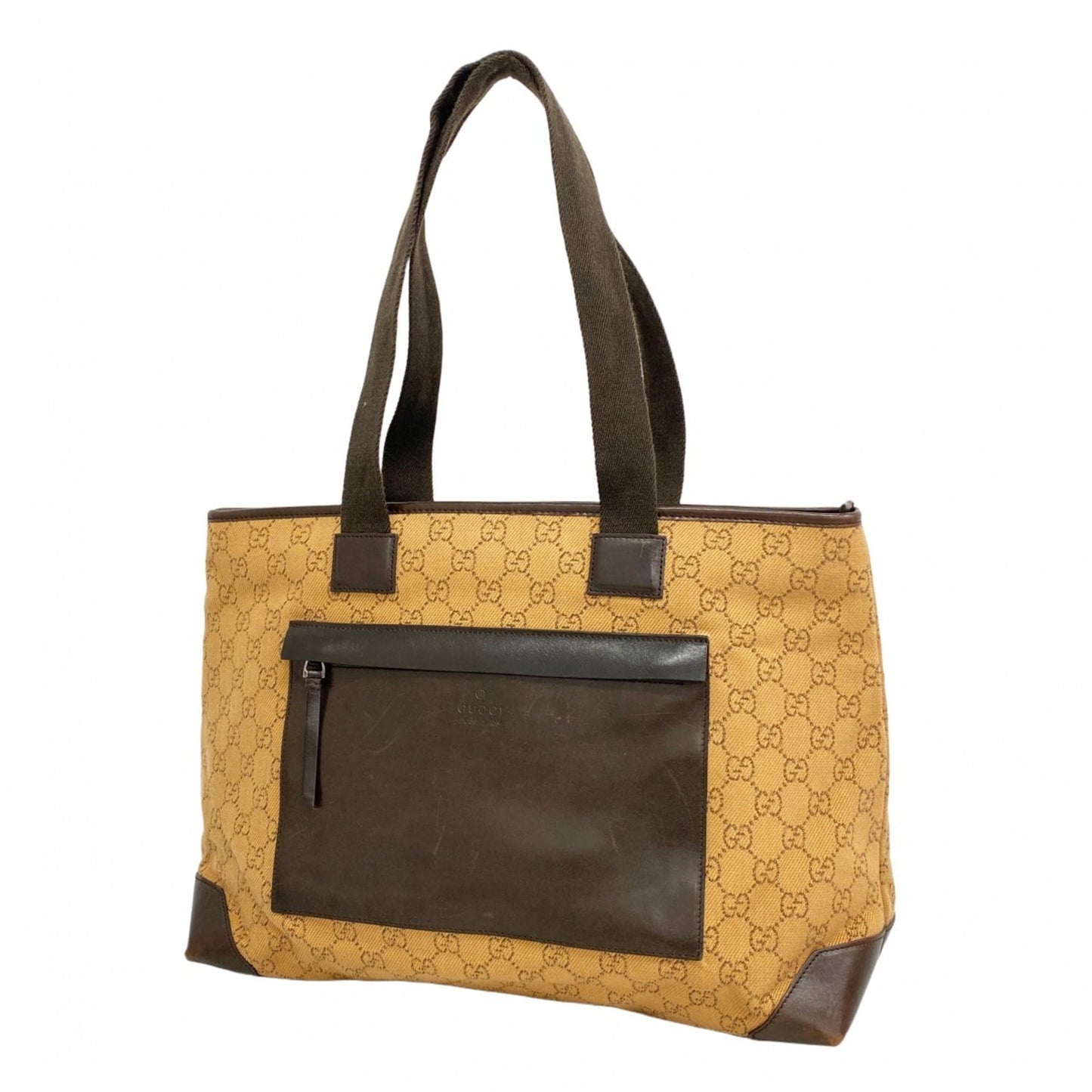 Gucci Brown Denim Tote Bag