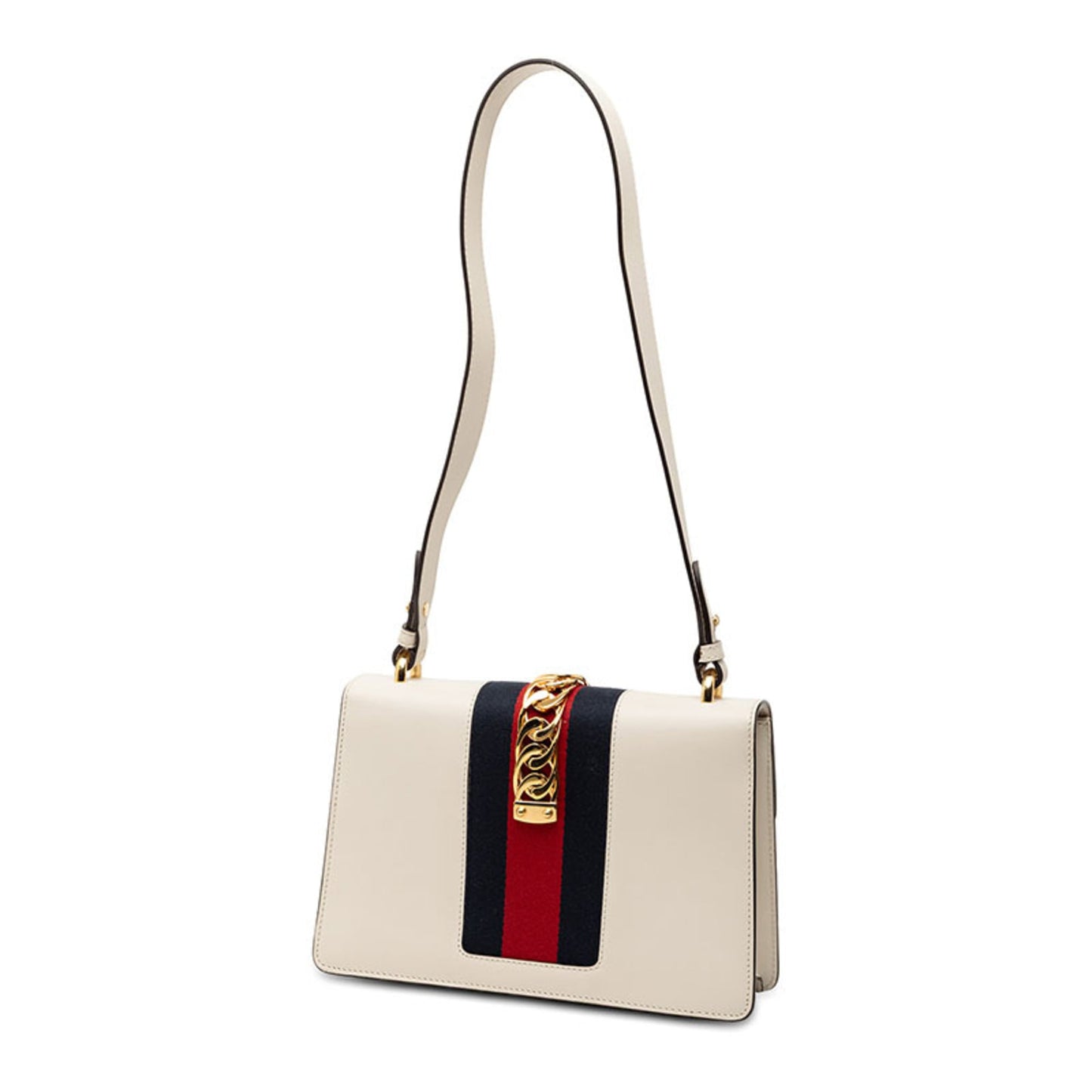 Gucci Multi-Color White Leather Handbag Shoulder Bag