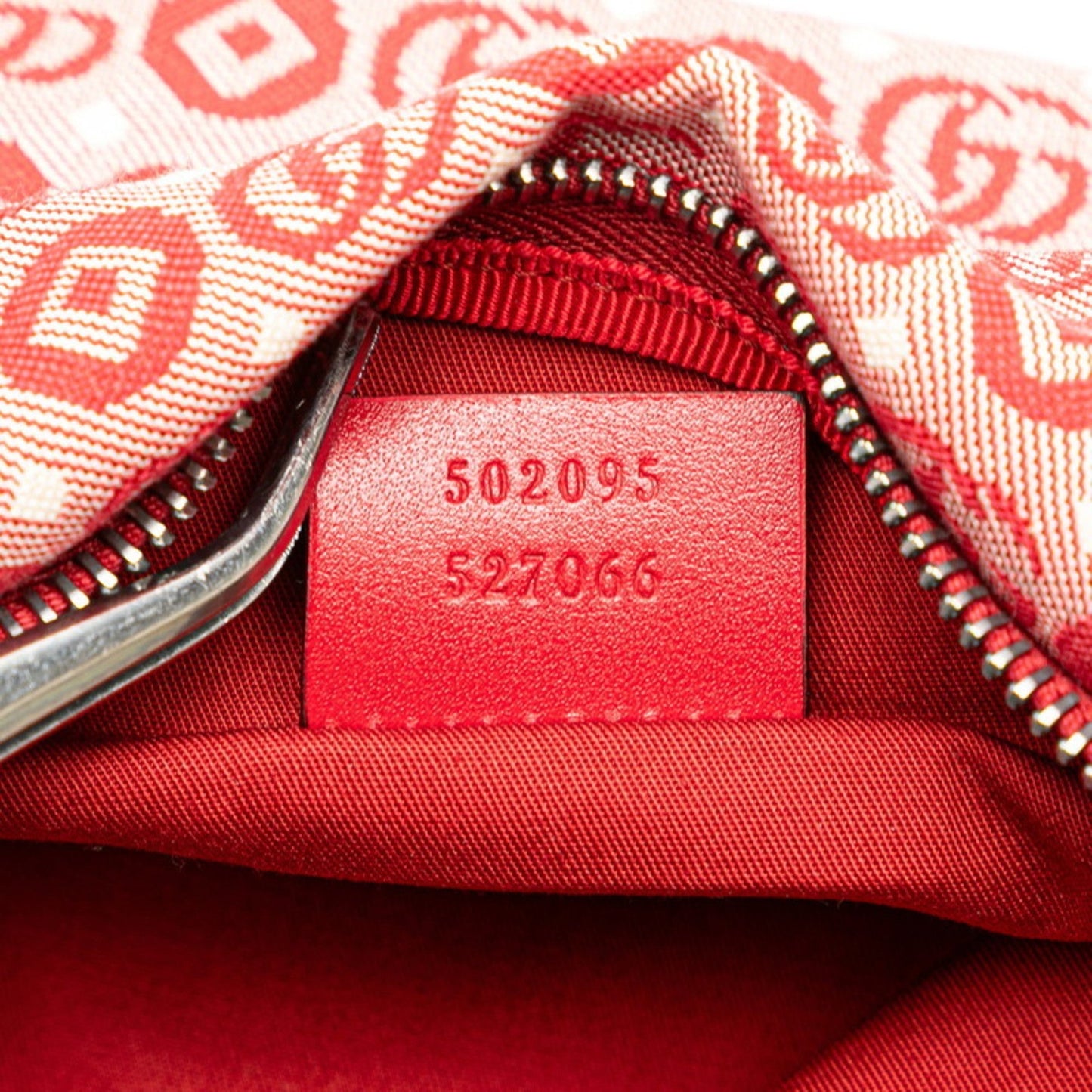 Gucci Red Color Canvas Leather Sling Bag