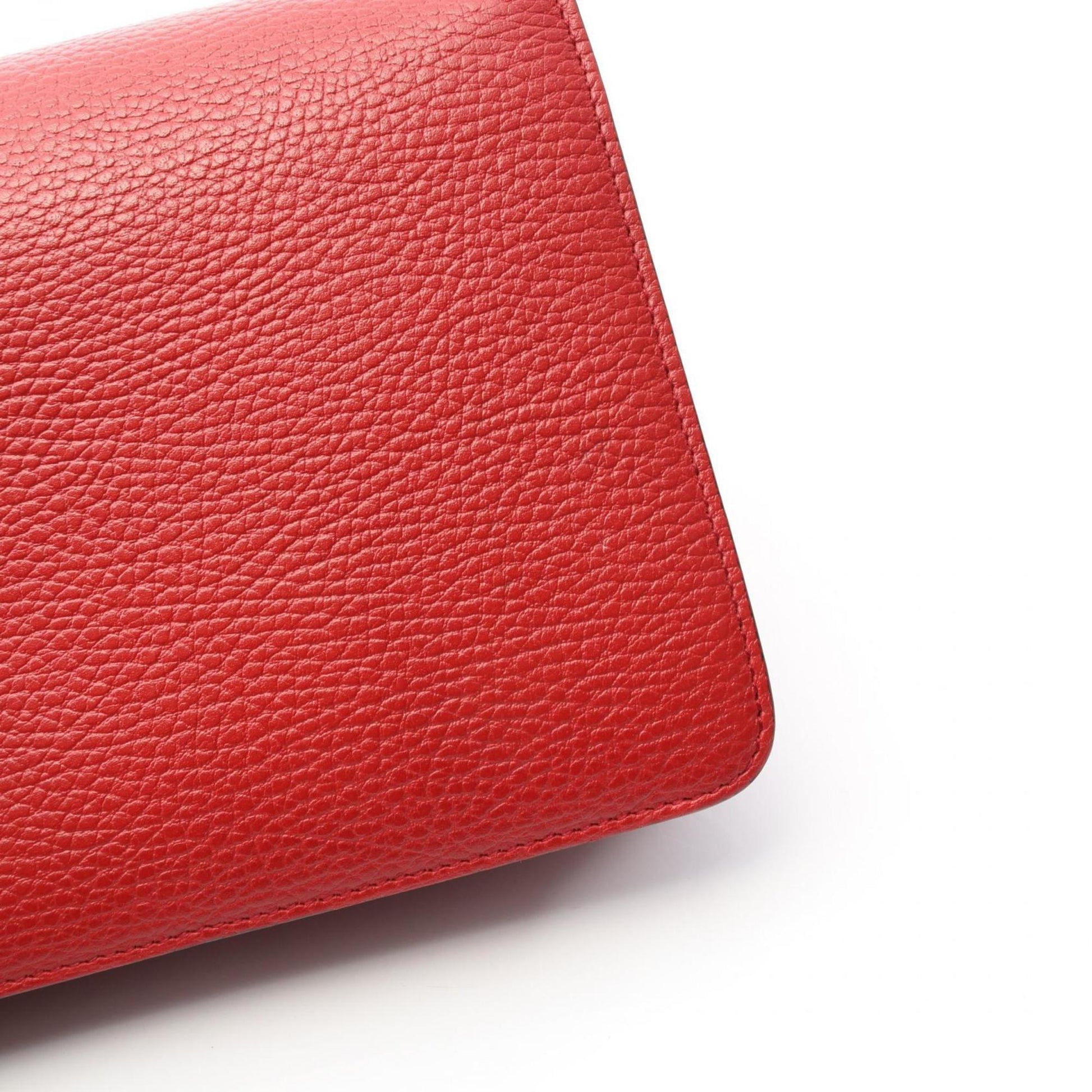 Gucci Red Color Leather Shoulder Bag