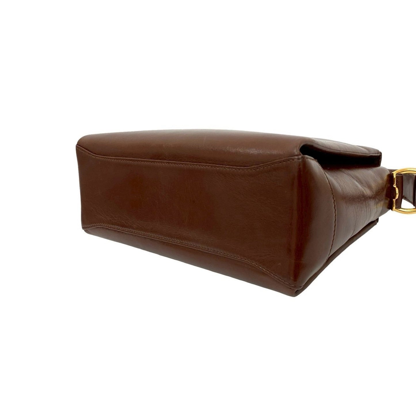 Gucci Brown Bamboo Leather Handbag Shoulder Bag