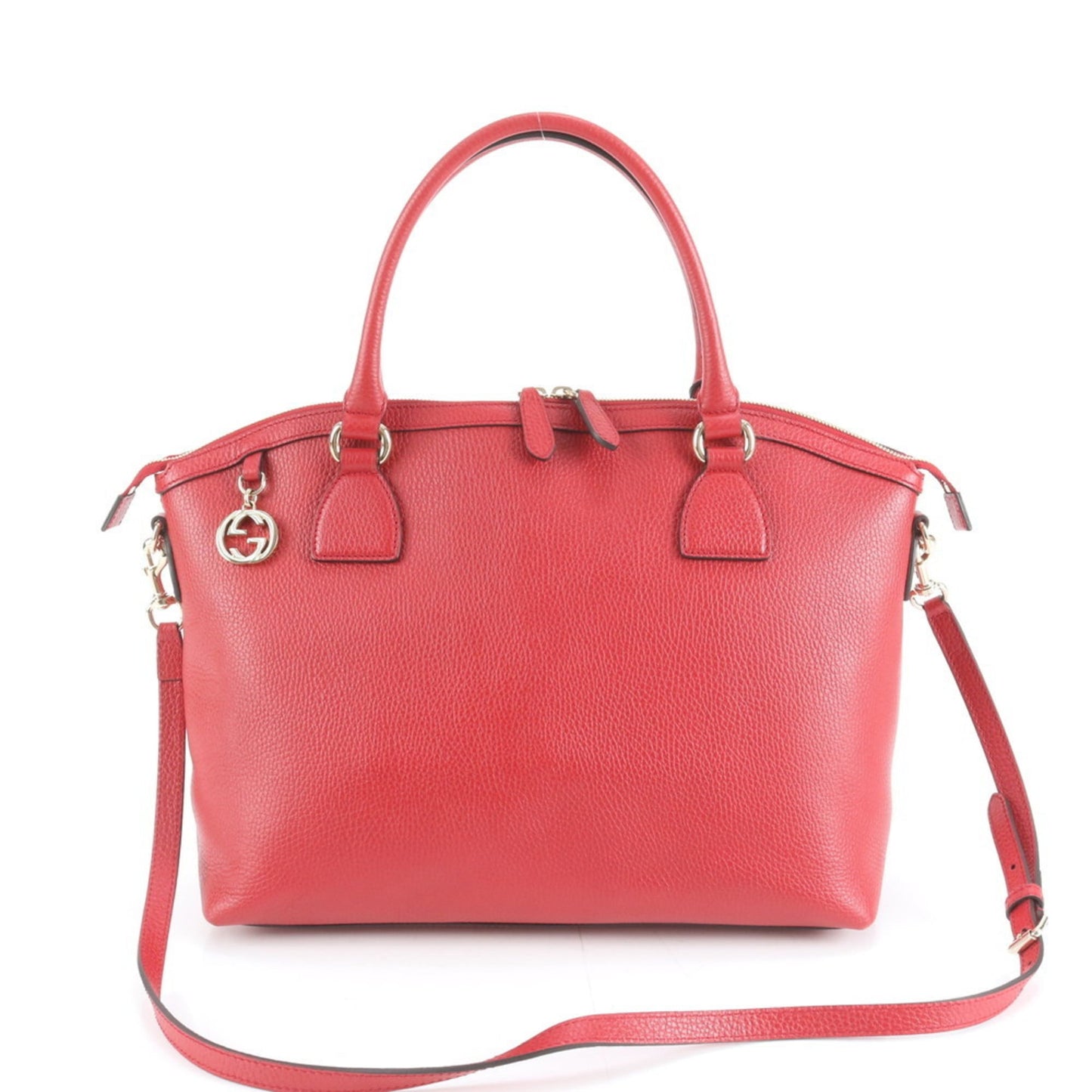 Gucci Red Color Leather Shoulder Bag