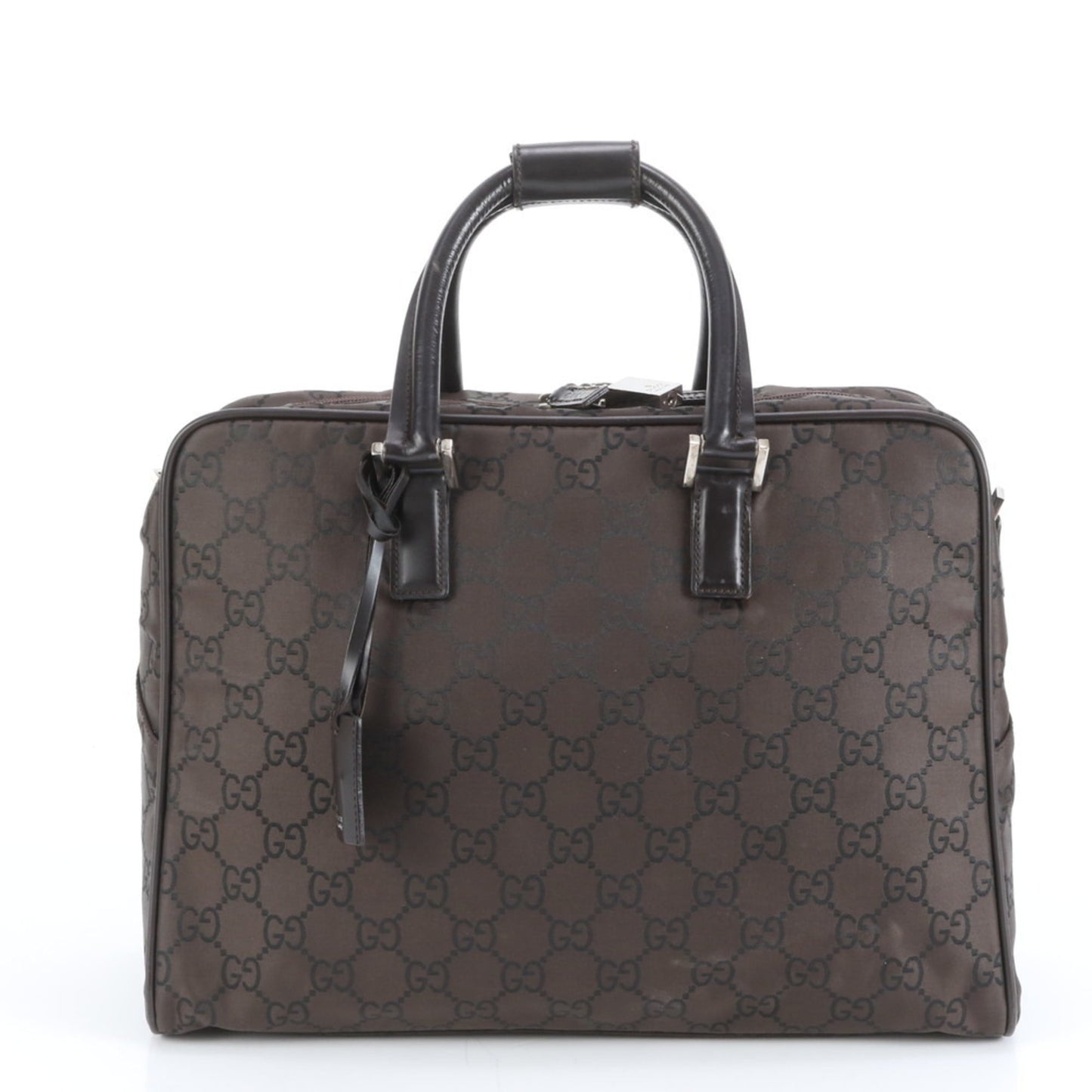 Gucci Brown Nylon Nylon Briefcase