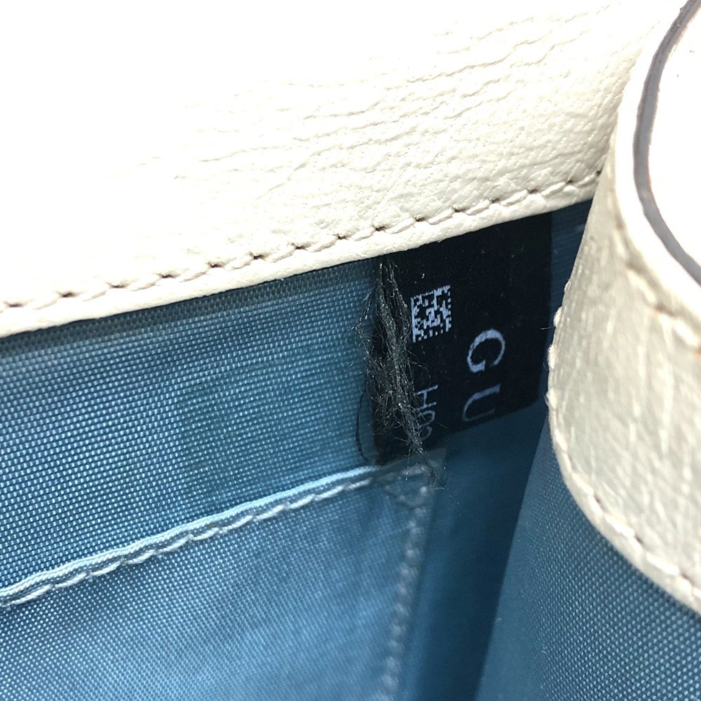 Gucci Blue White Leather Handbag Shoulder Bag
