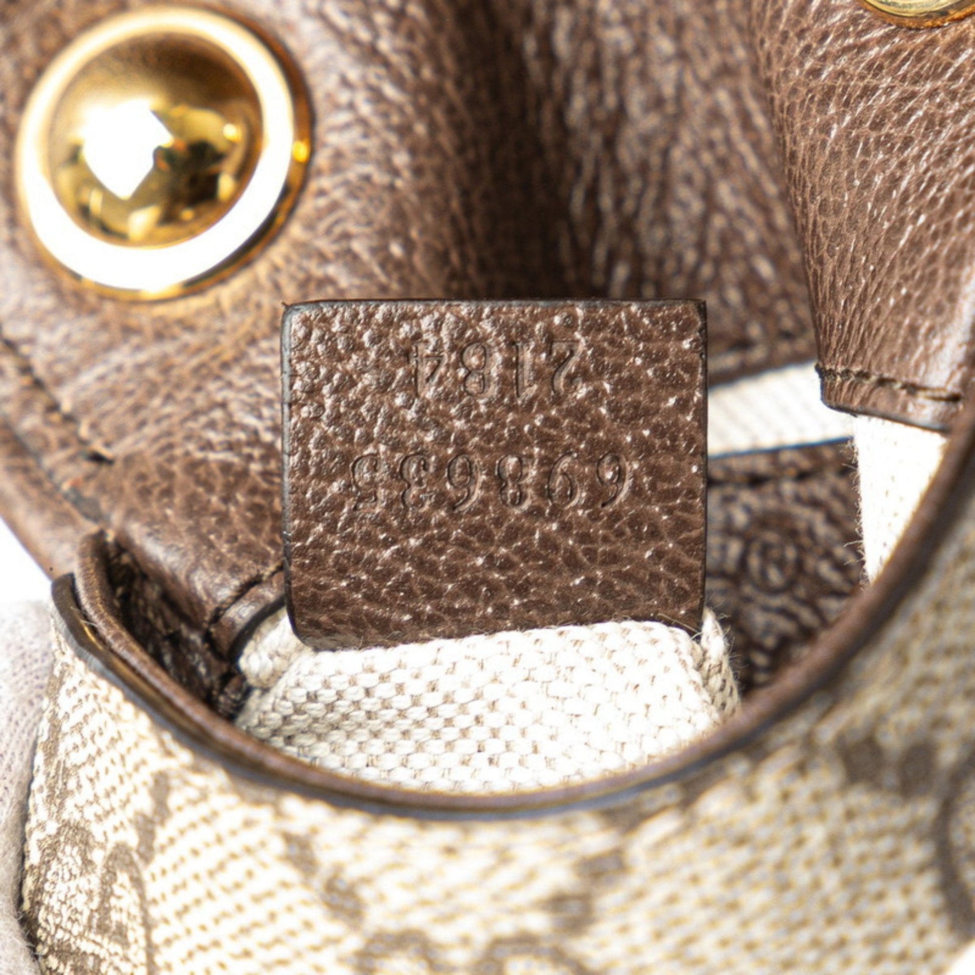 Gucci Brown Pvc Leather Shoulder Bag