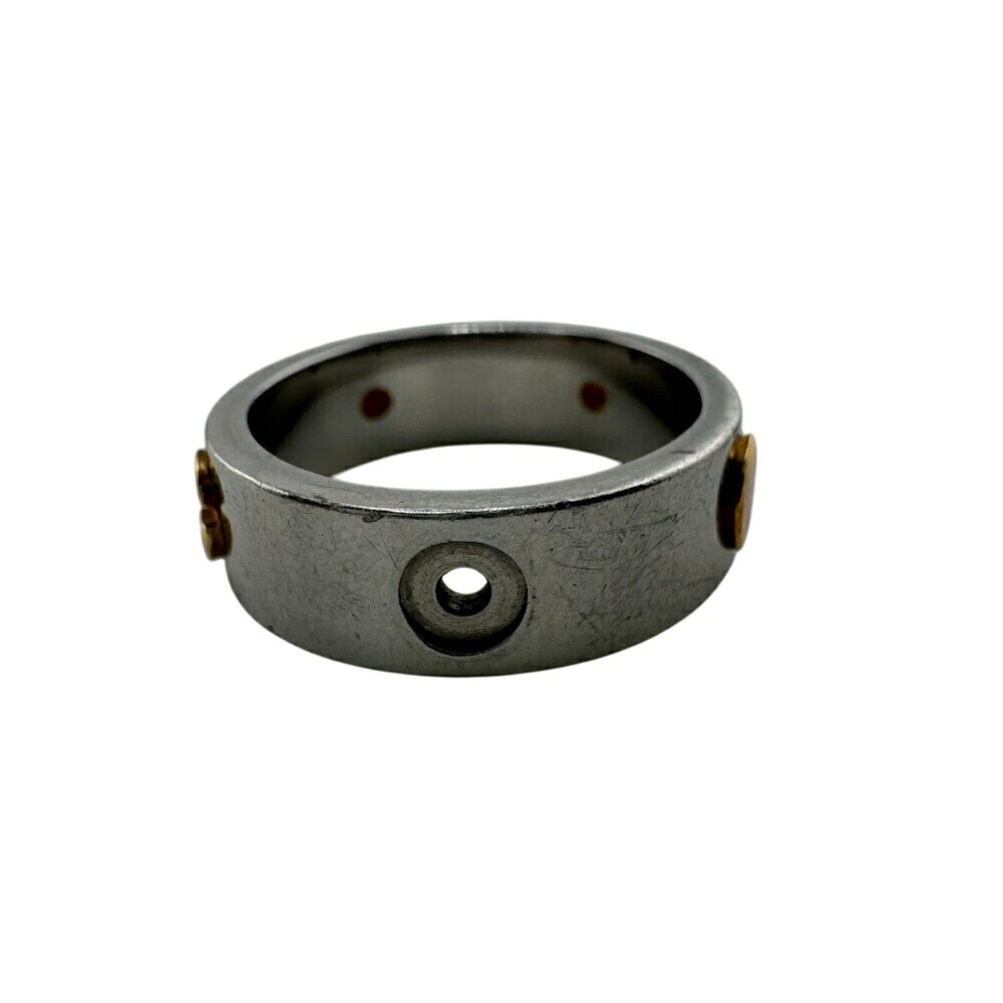 Gucci Gold Silver Gold Plating Band Ring