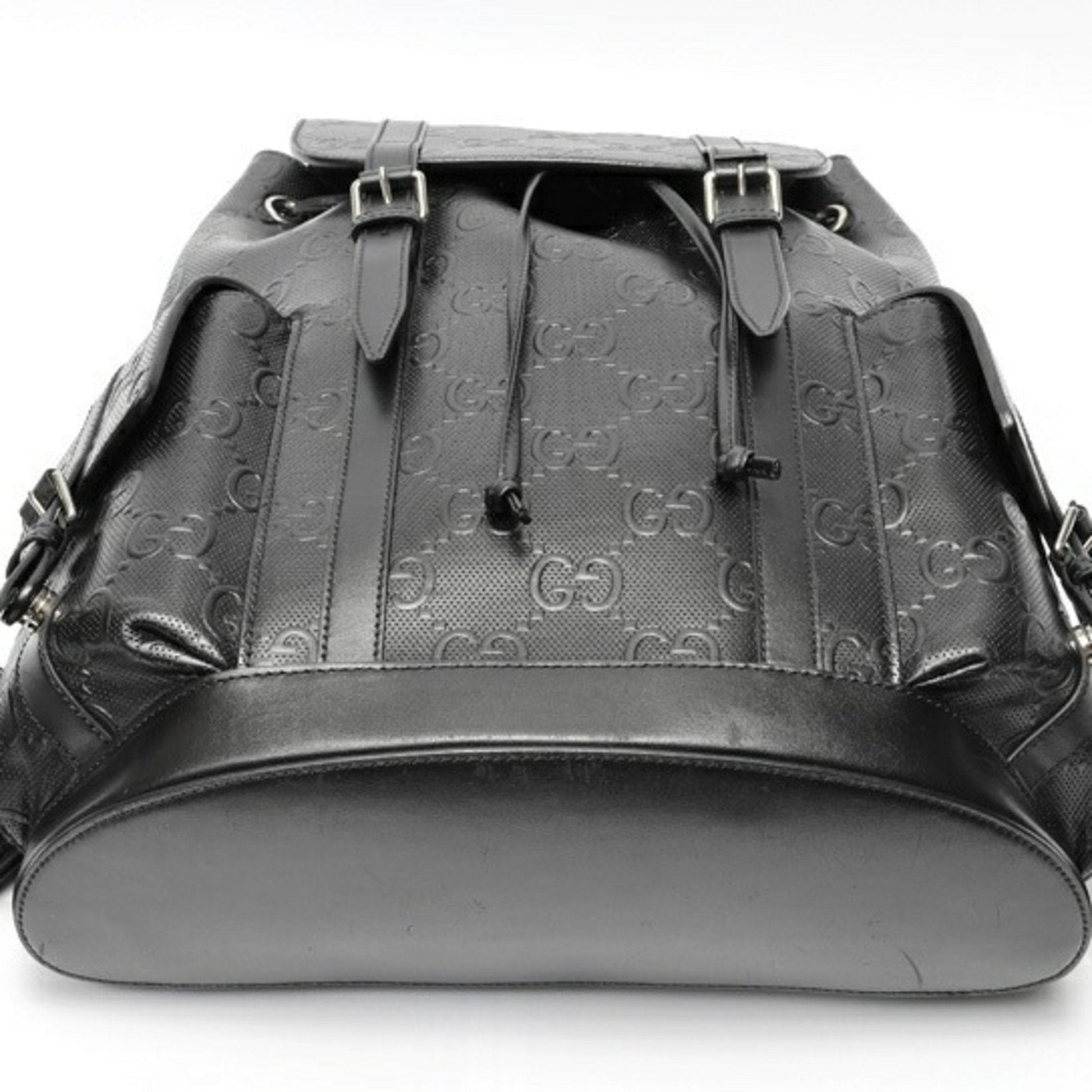 Gucci Black Leather Backpack