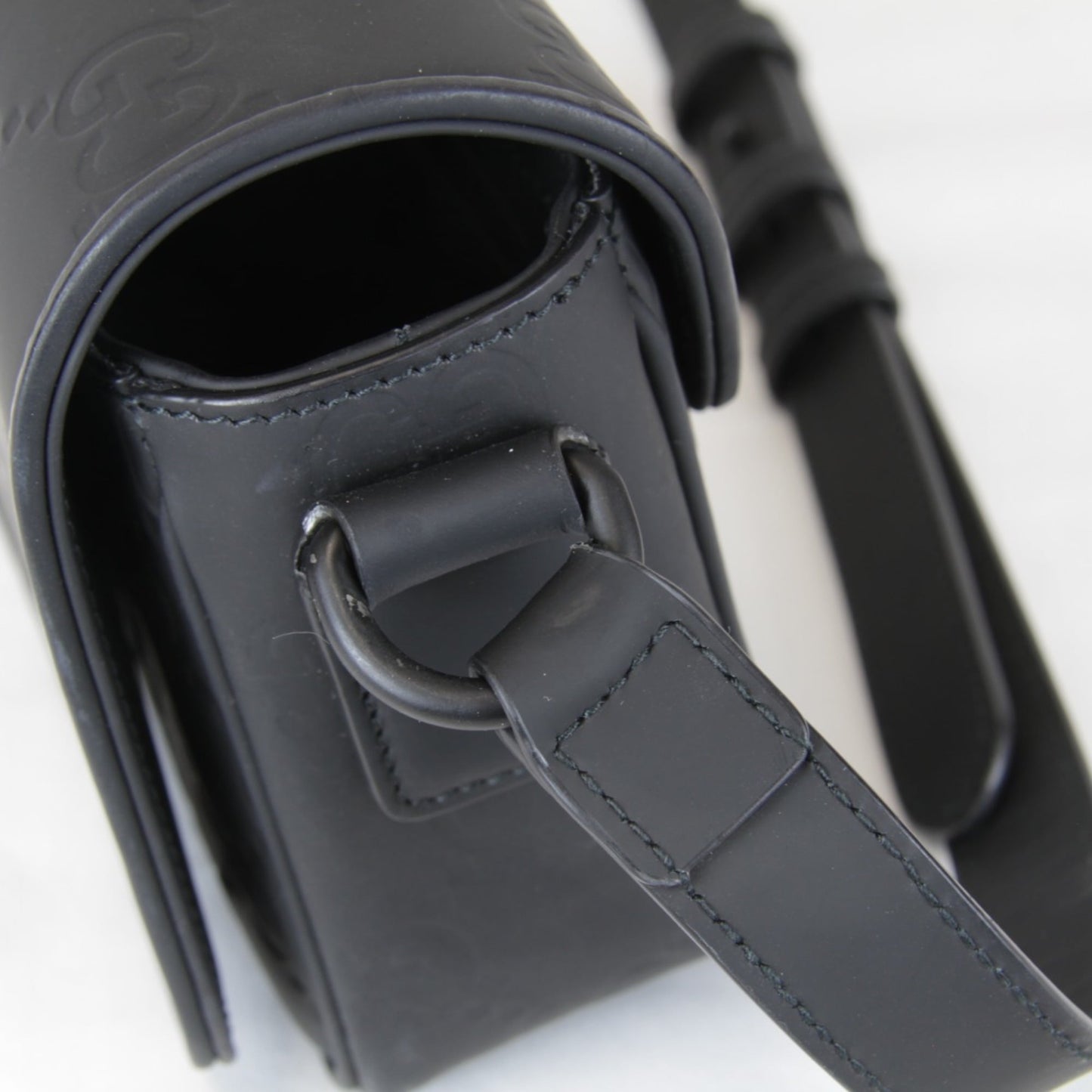 Gucci Black Rubber Shoulder Bag