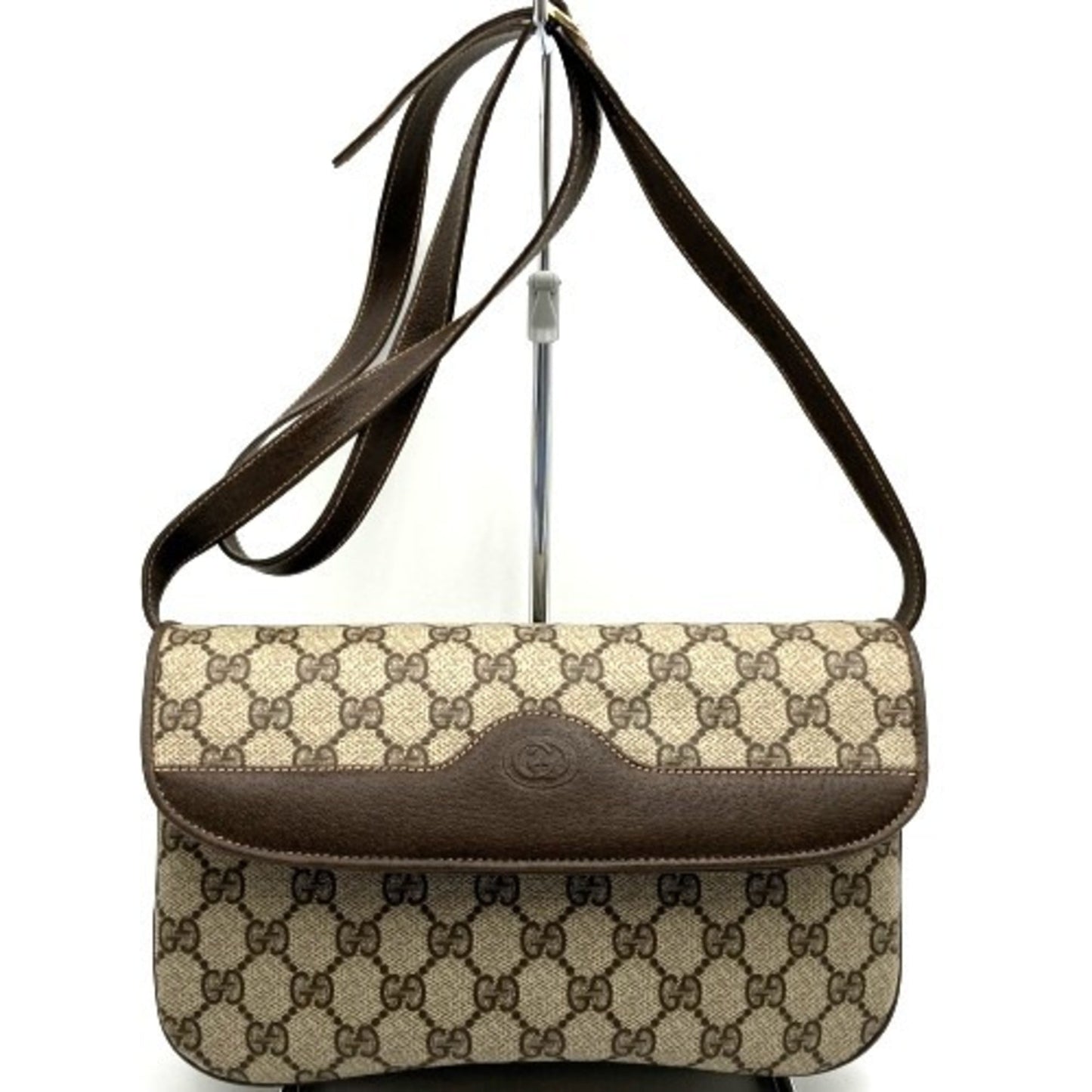 Gucci Brown Gg Supreme Shoulder Bag