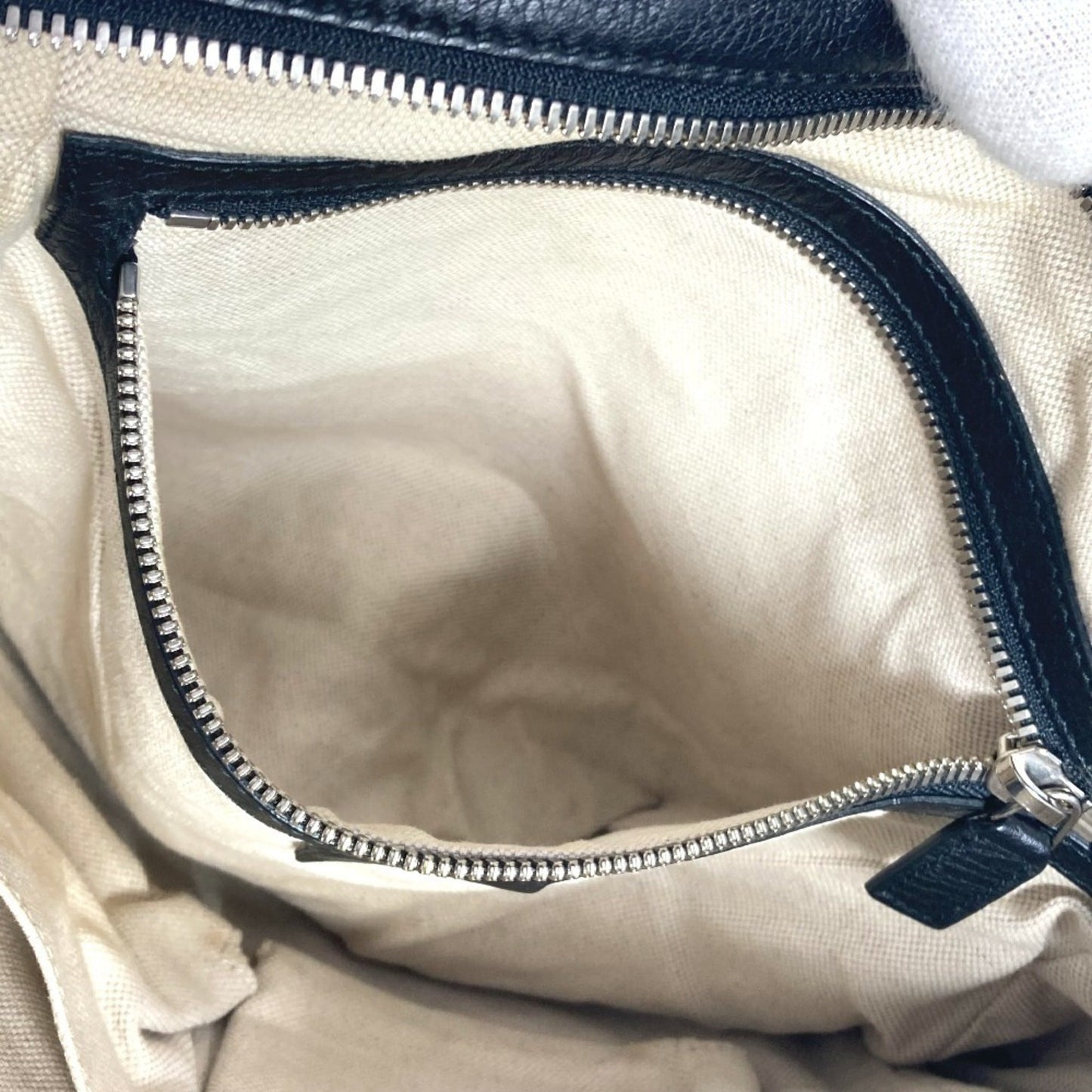 Gucci Black Leather Pochette Shoulder Bag