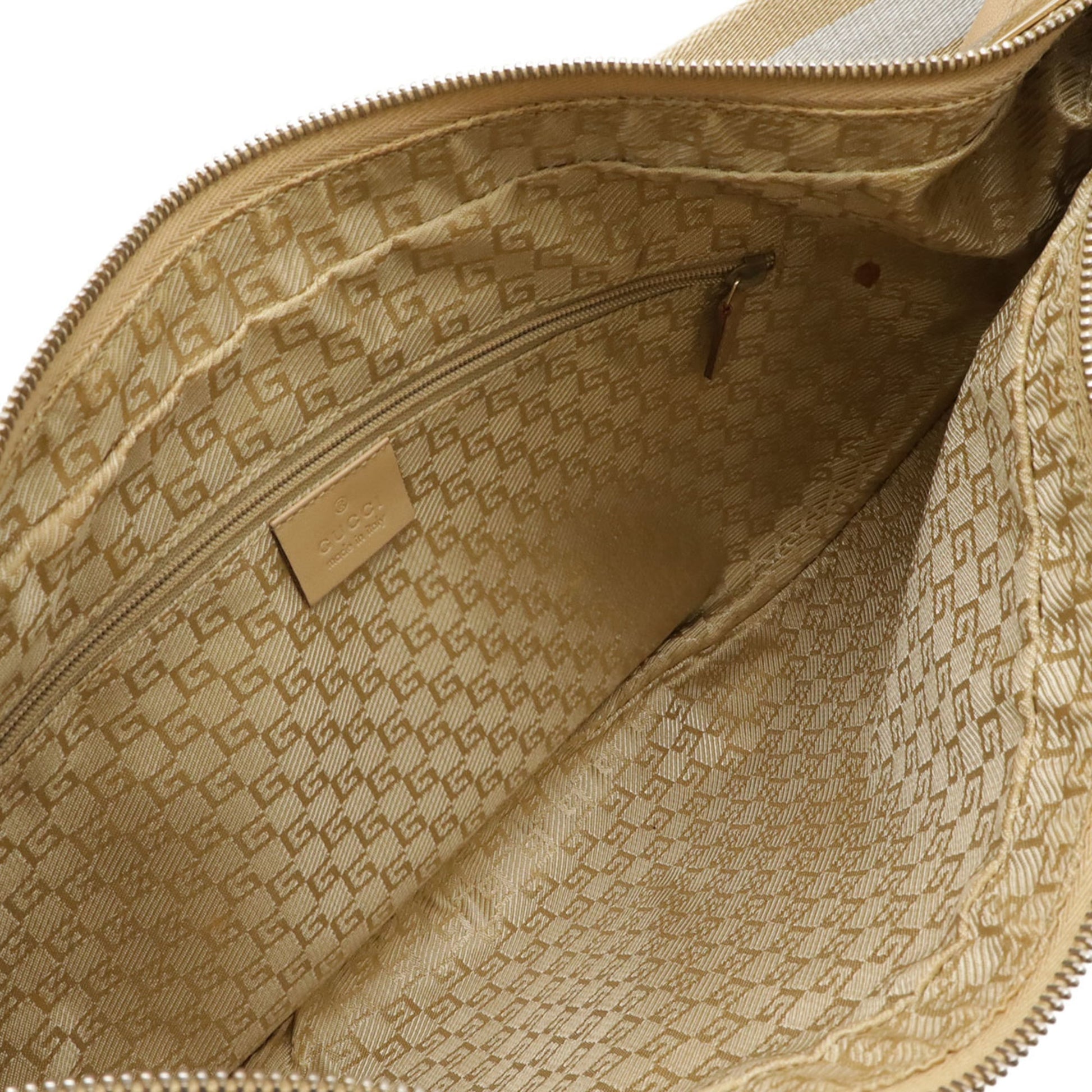 Gucci Beige Off-White Leather Shoulder Bag