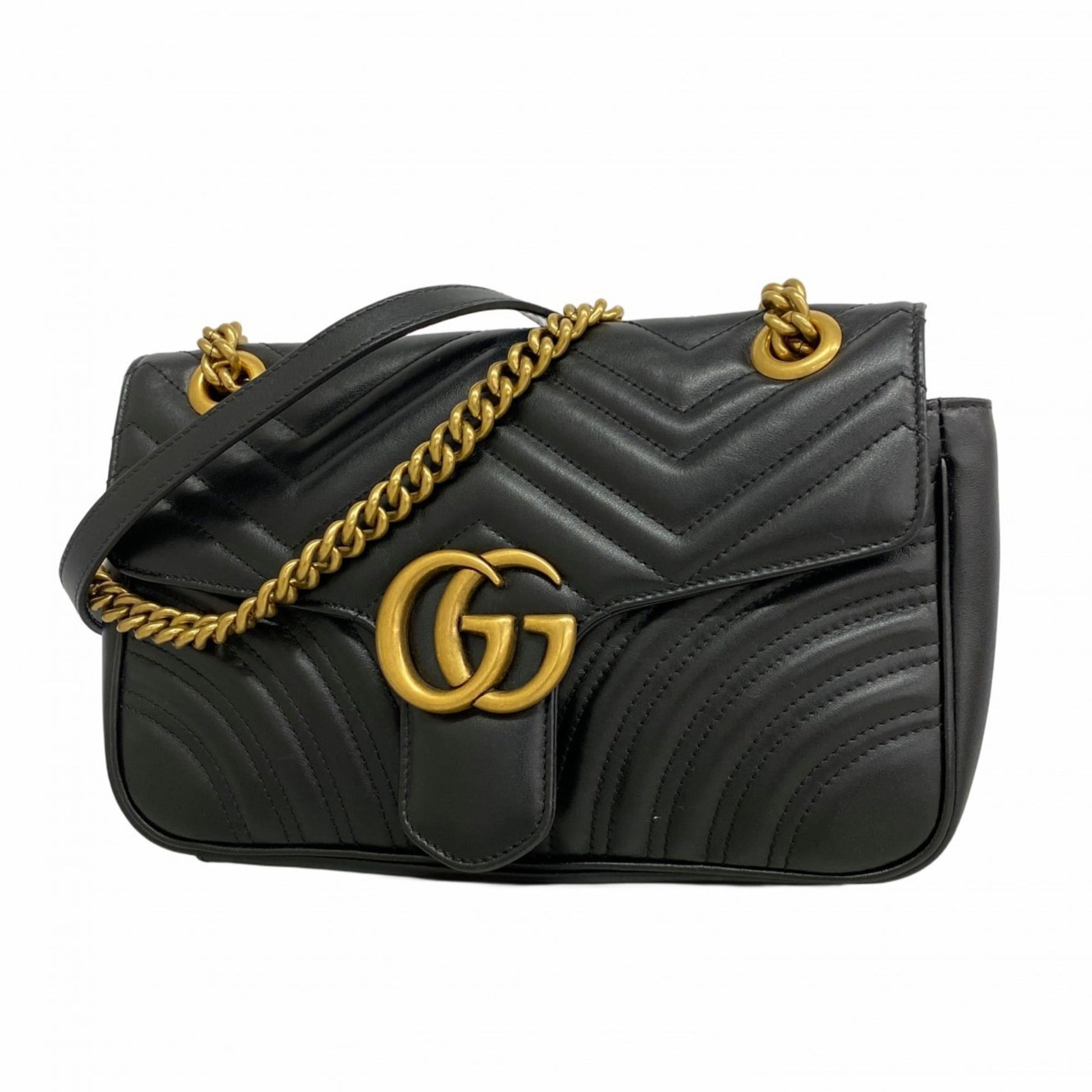 Gucci Black Leather Shoulder Bag