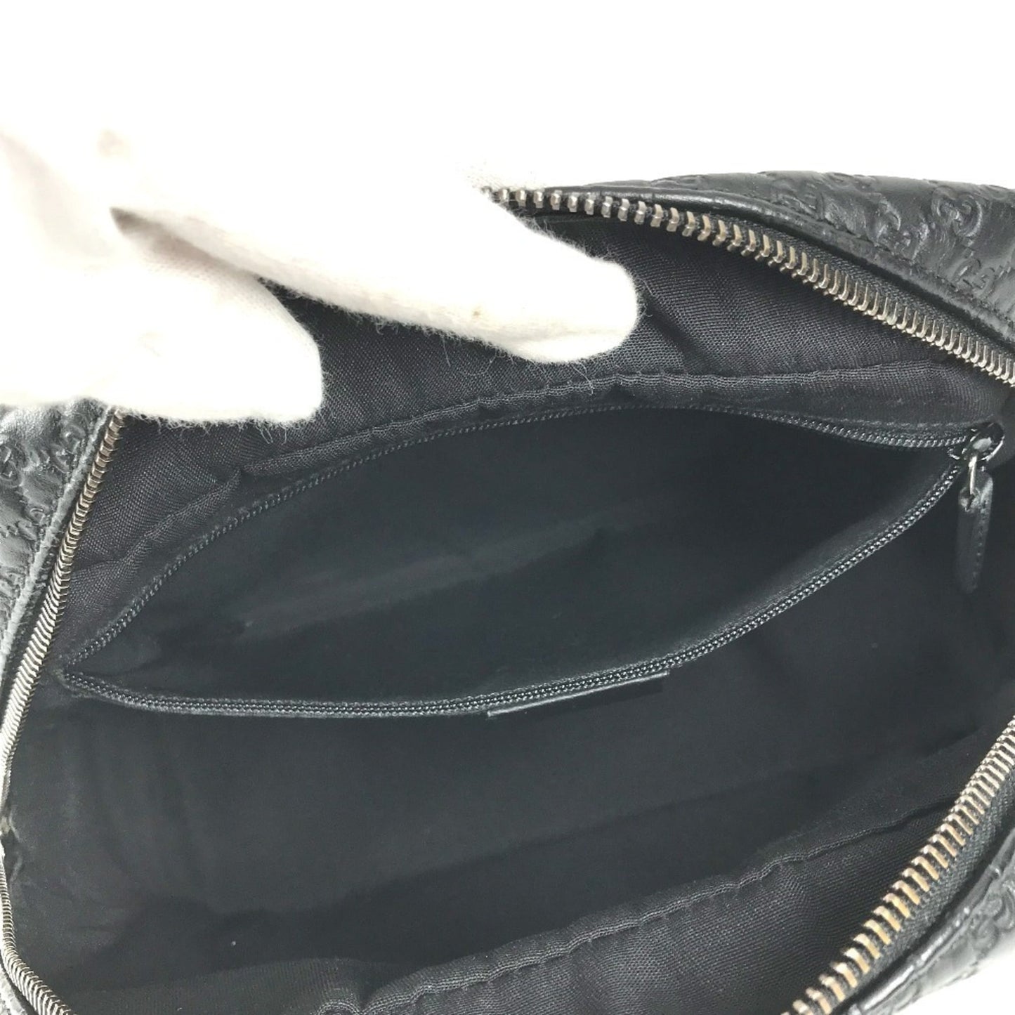 Gucci Guccissima Black Gg Leather Clutch Bag