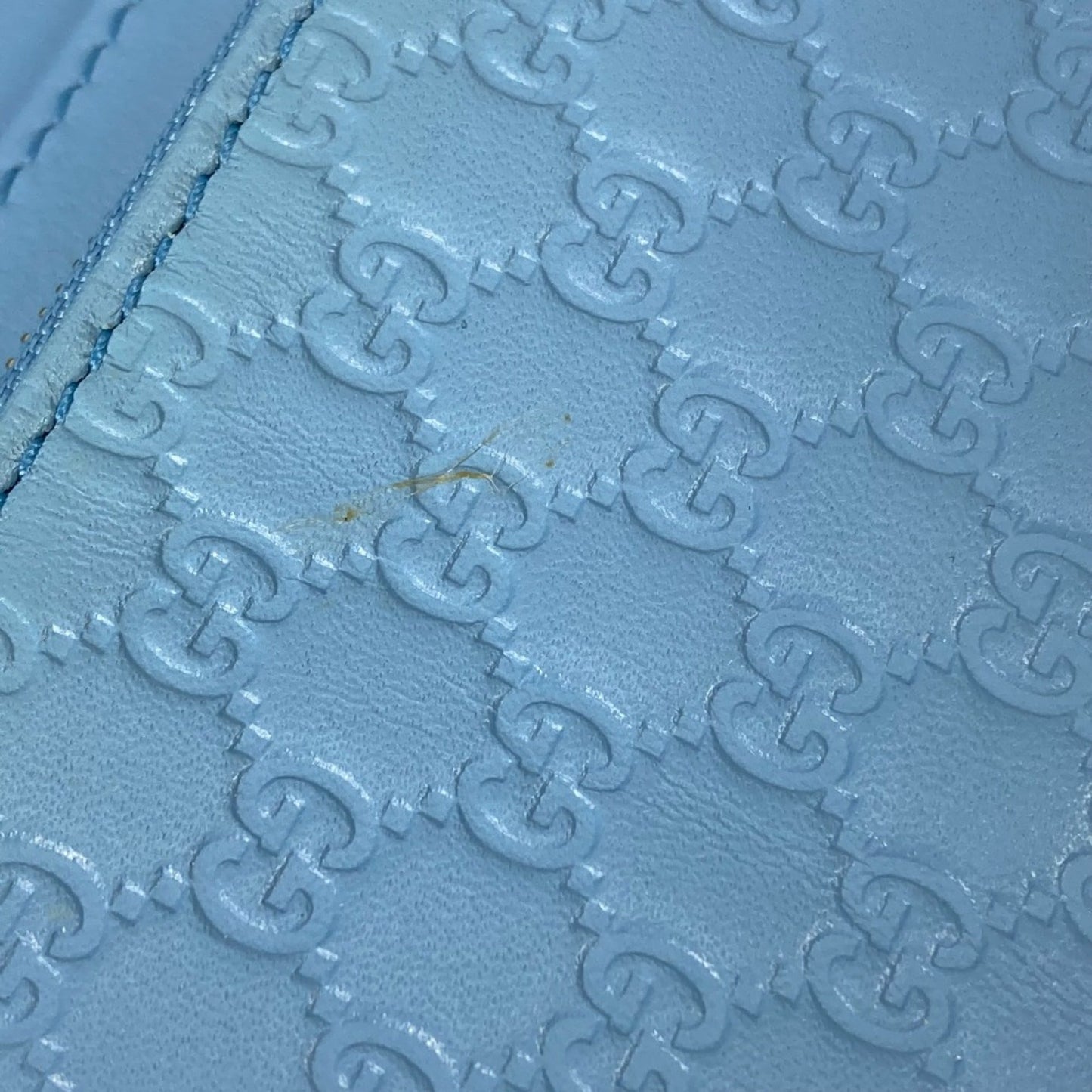 Gucci Blue Leather Shoulder Bag