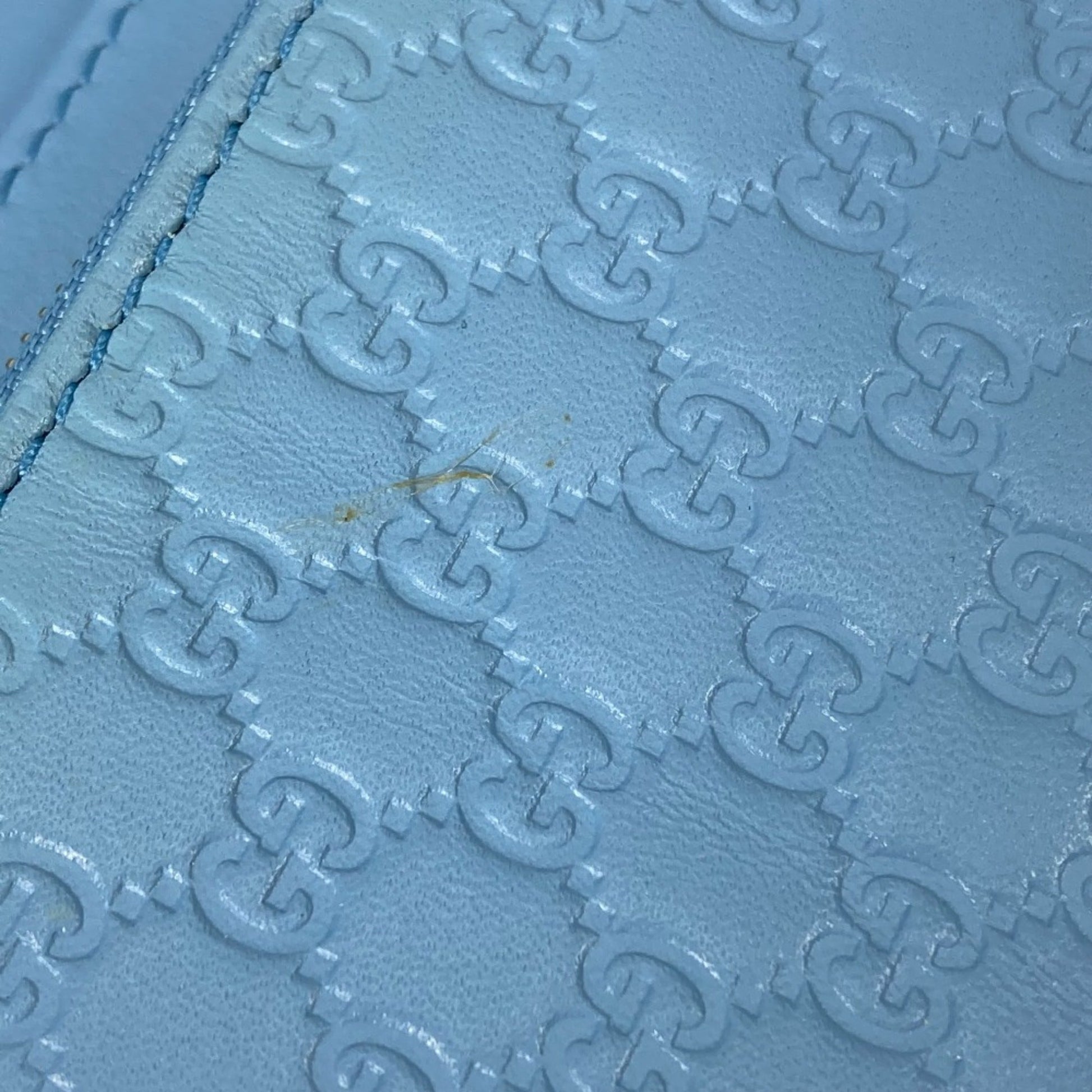 Gucci Blue Leather Shoulder Bag