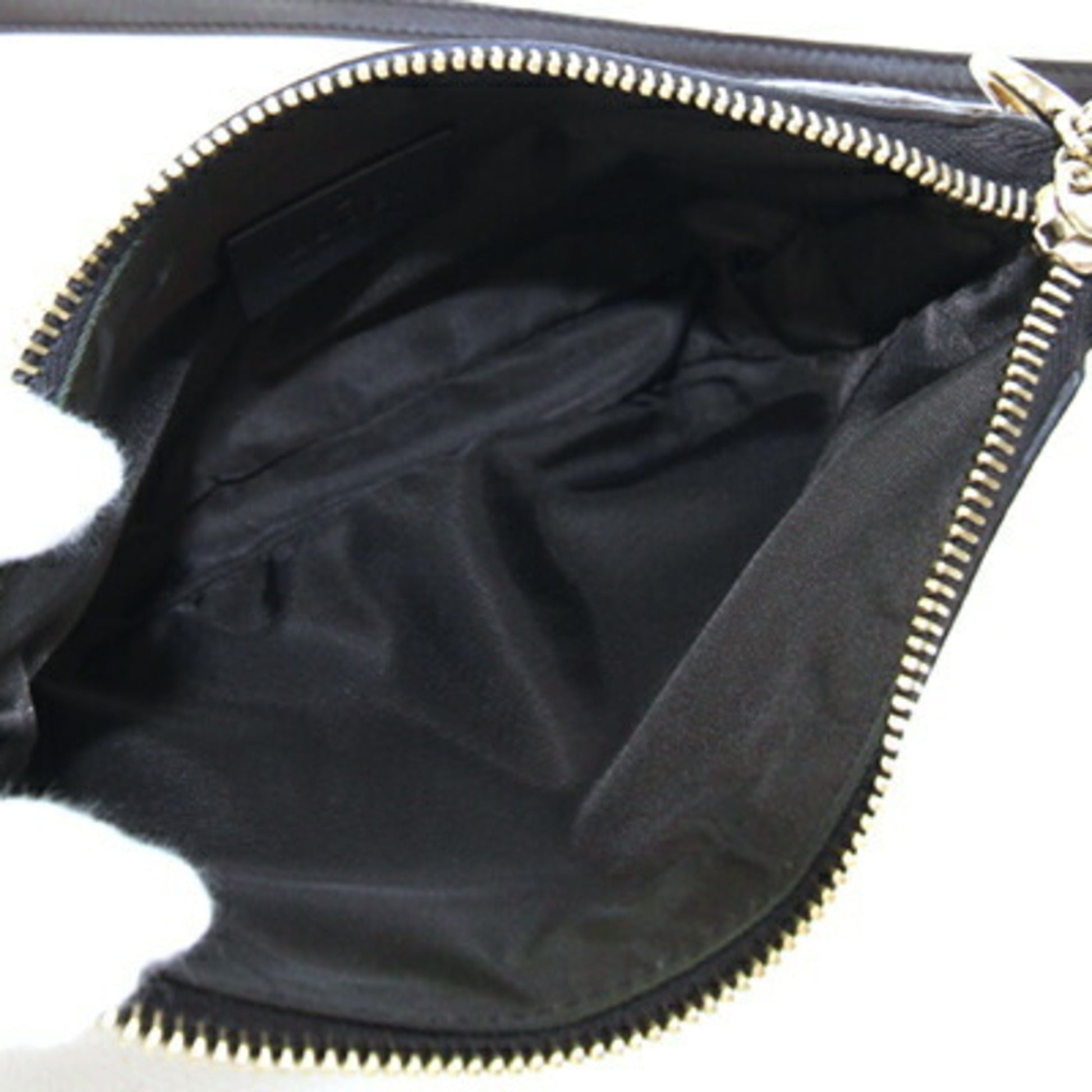 Gucci Beige Brown Canvas Leather Pochette Shoulder Bag