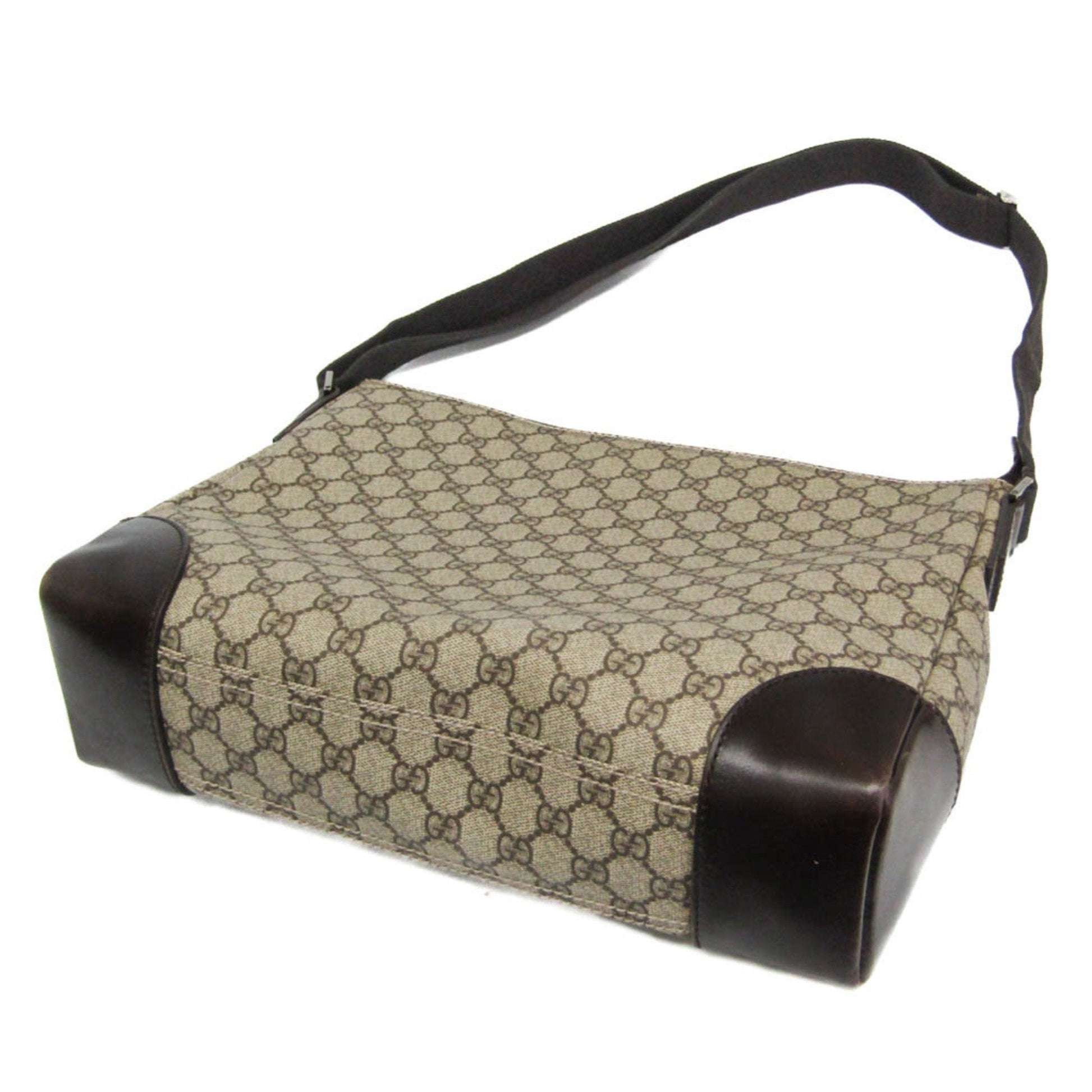 Gucci Beige Brown Gg Supreme Shoulder Bag
