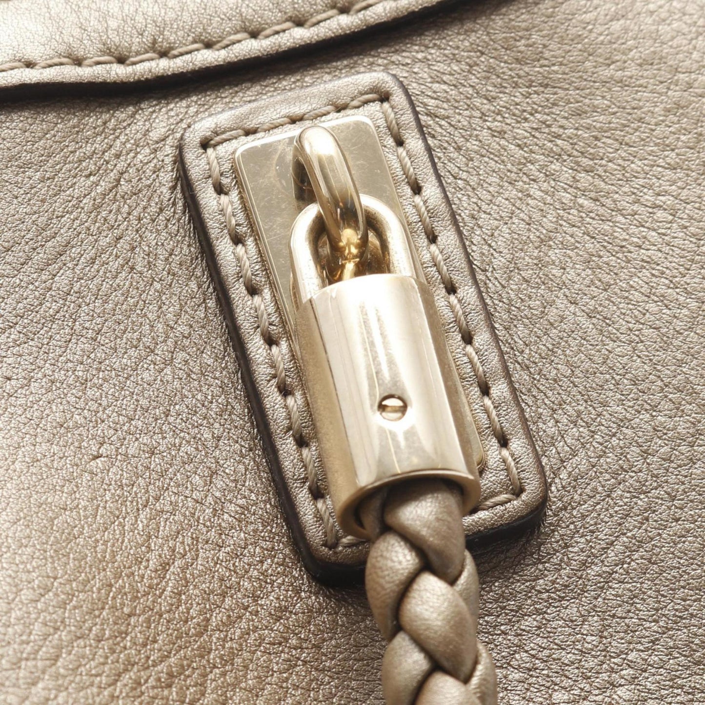Gucci Gold Leather Tote Bag
