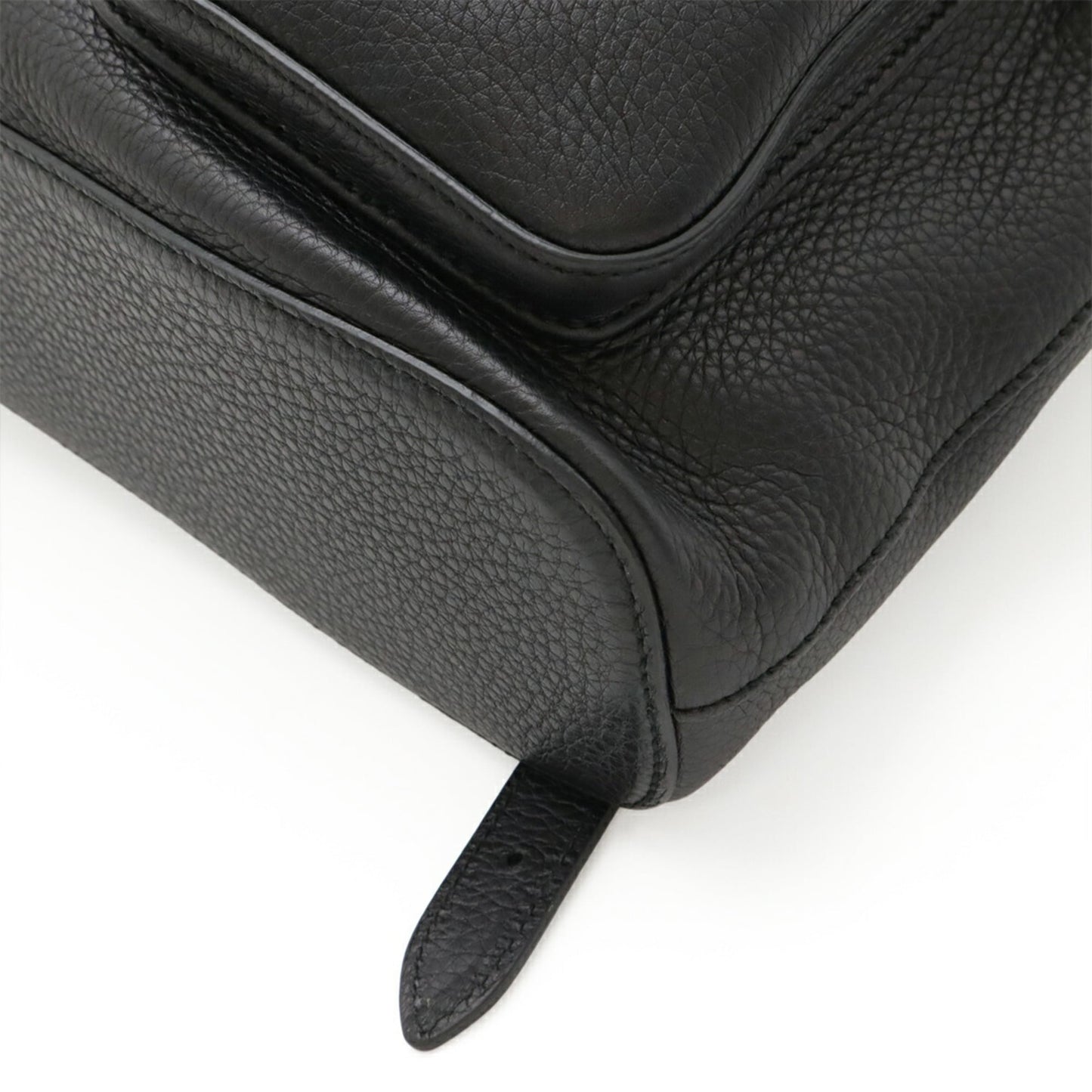 Gucci Black Bamboo Leather Backpack Shoulder Bag