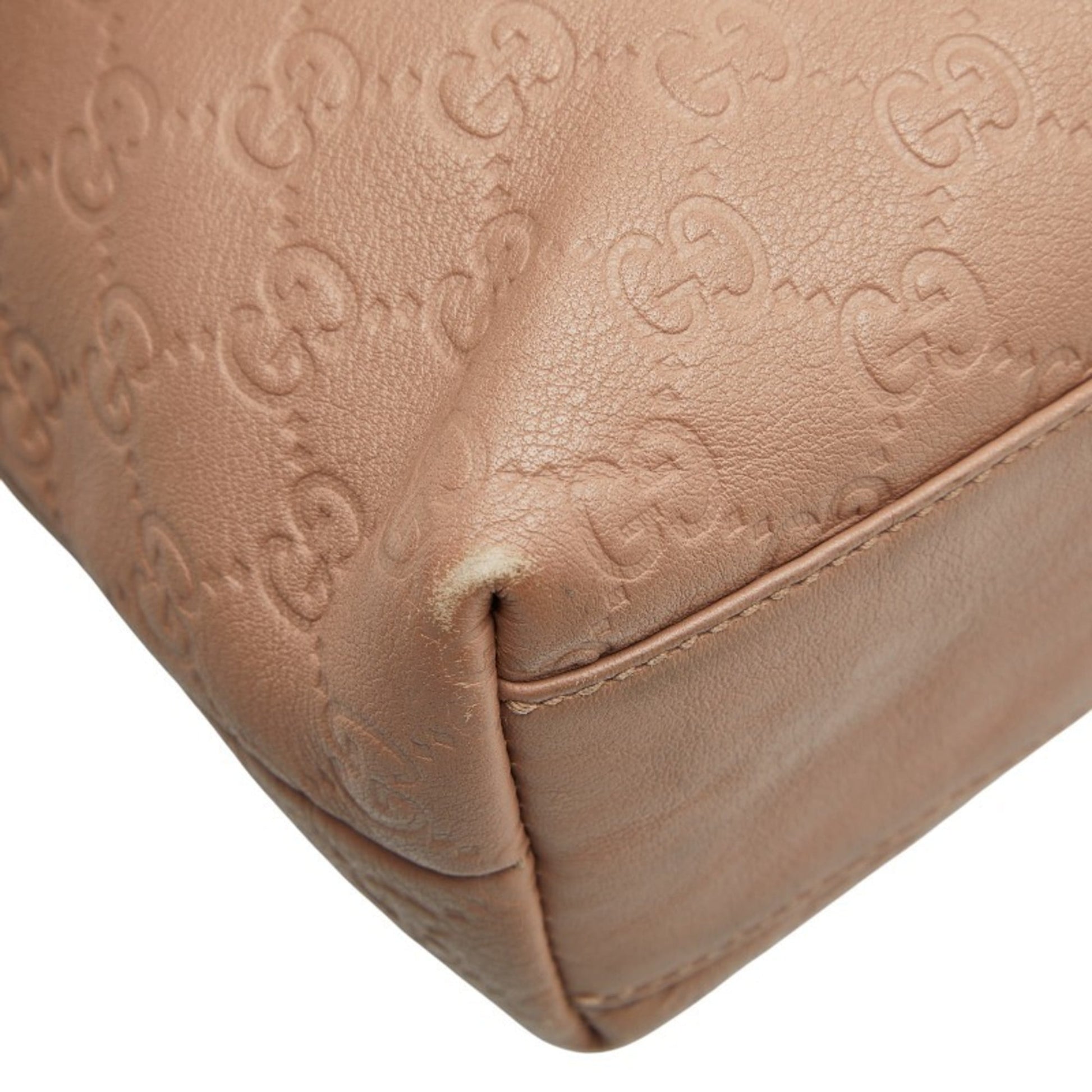 Gucci Beige Leather Handbag Tote Bag