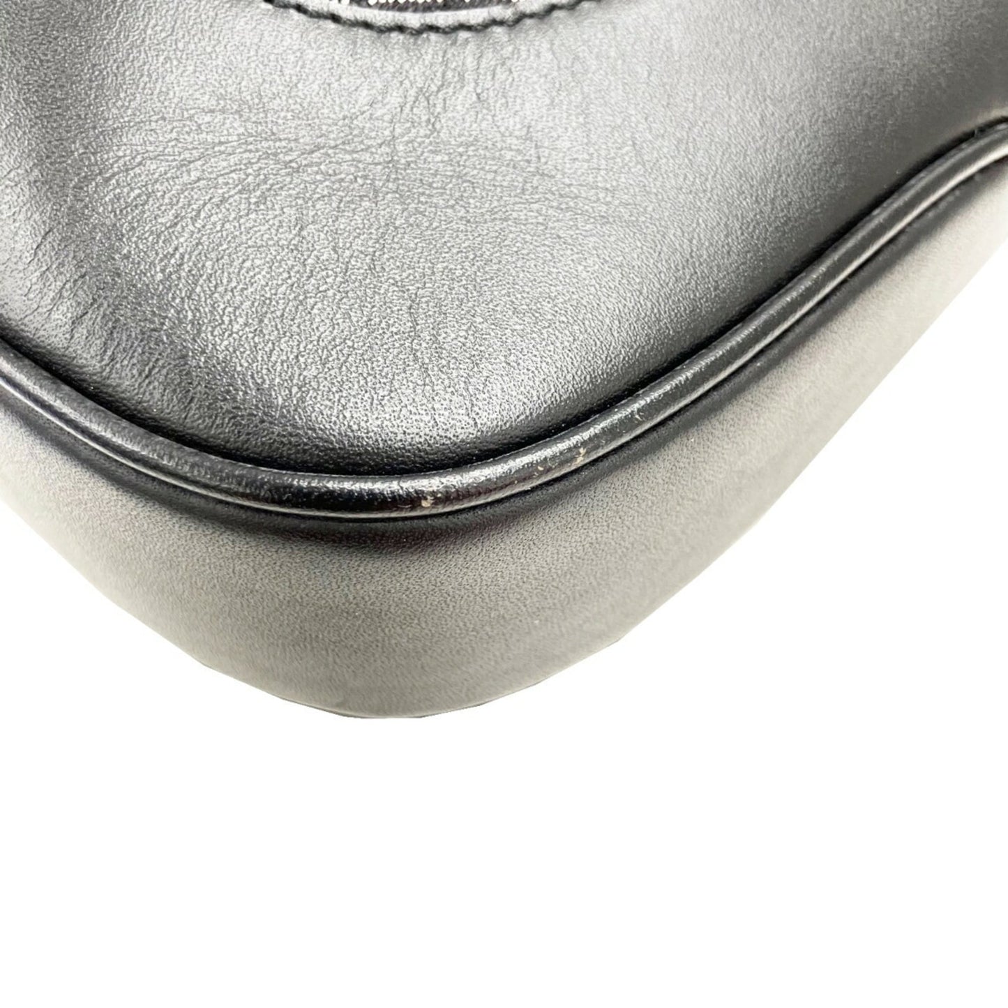 Gucci Black Canvas Leather Handbag