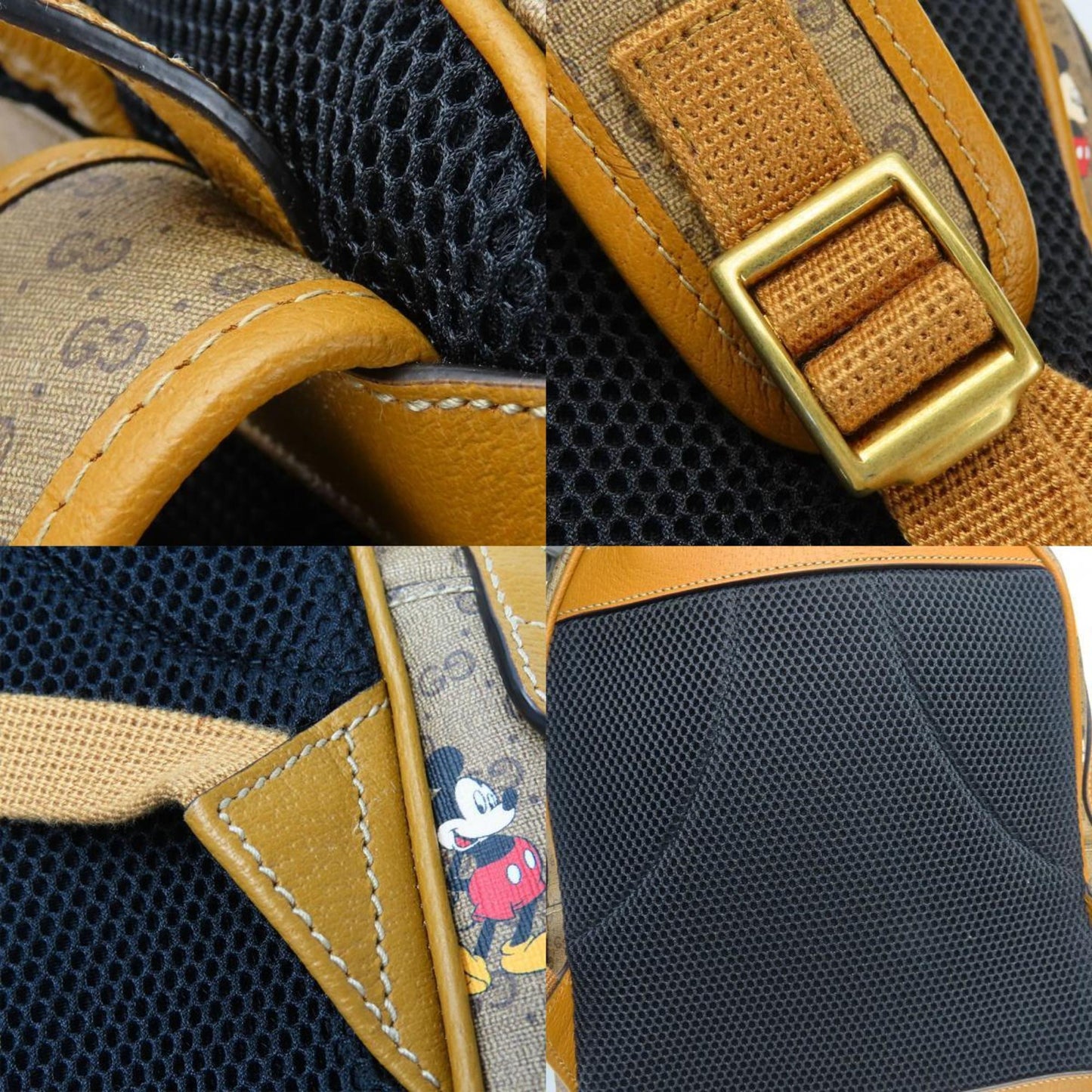 Gucci Brown Camel Gg Supreme Backpack