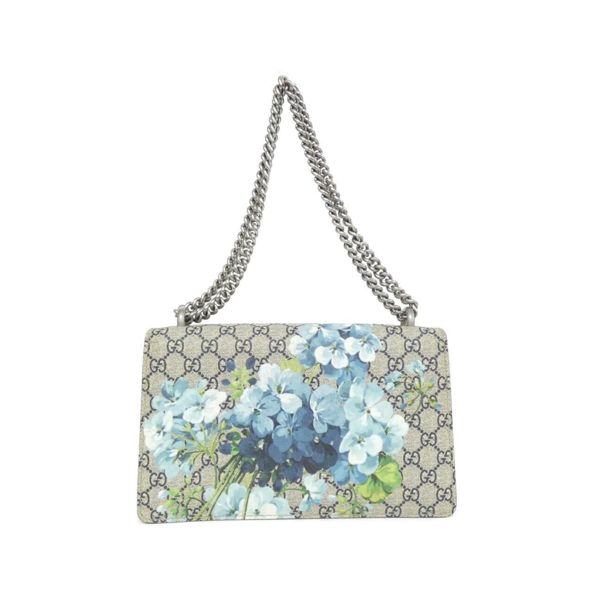 Gucci Beige Blue Gg Supreme Shoulder Bag