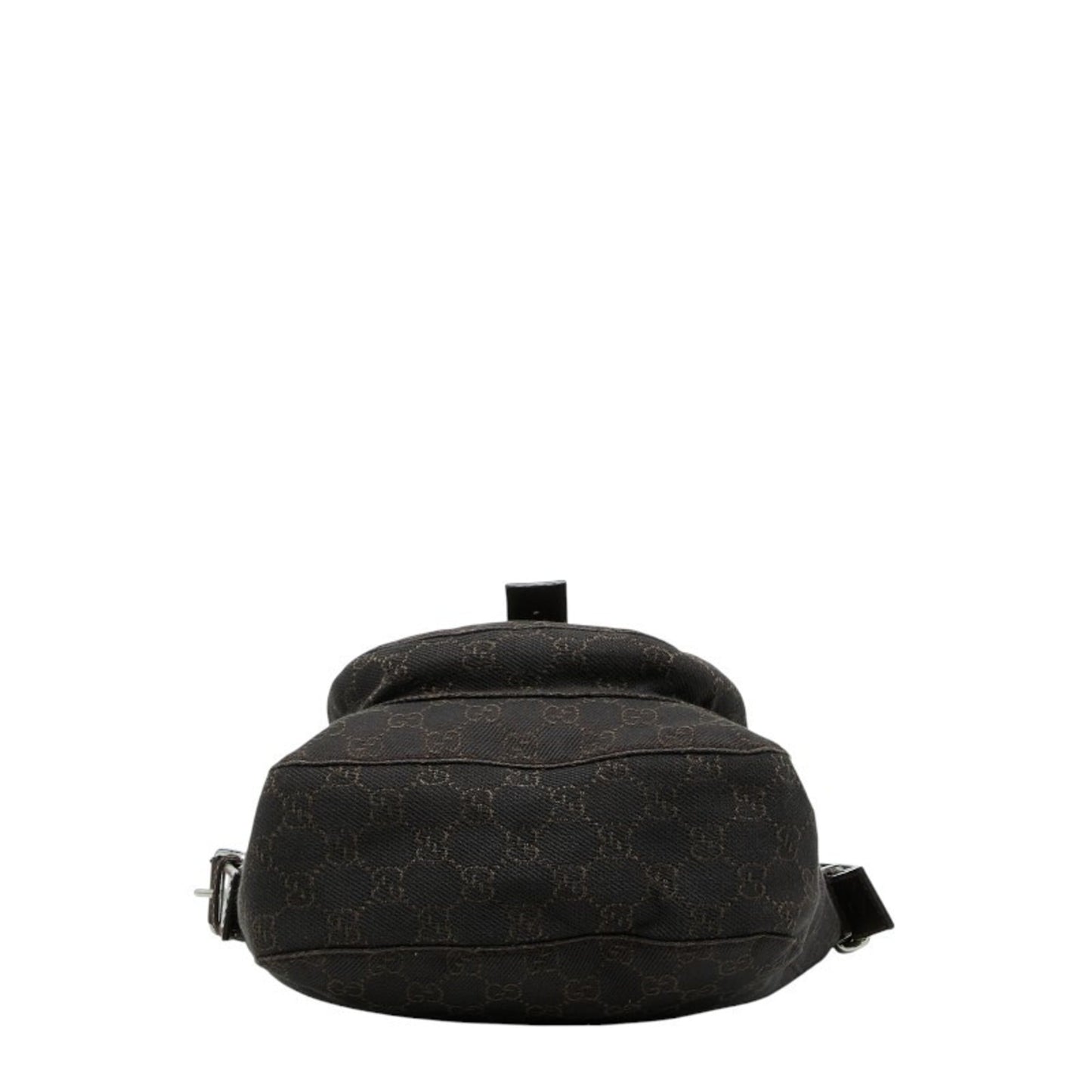 Gucci Brown Canvas Leather Shoulder Bag
