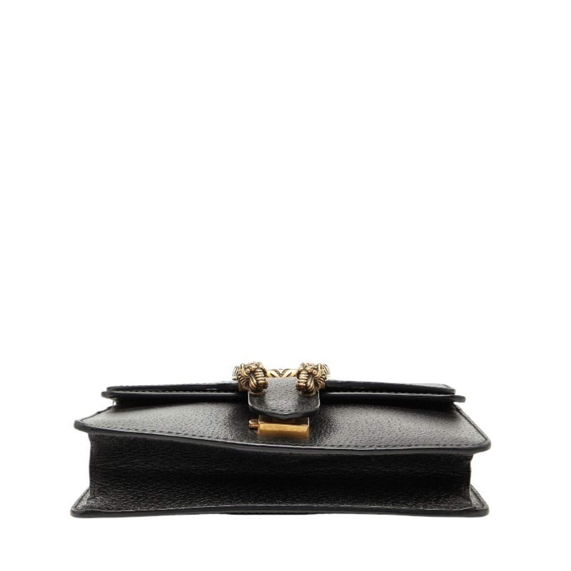 Gucci Black Leather Shoulder Bag