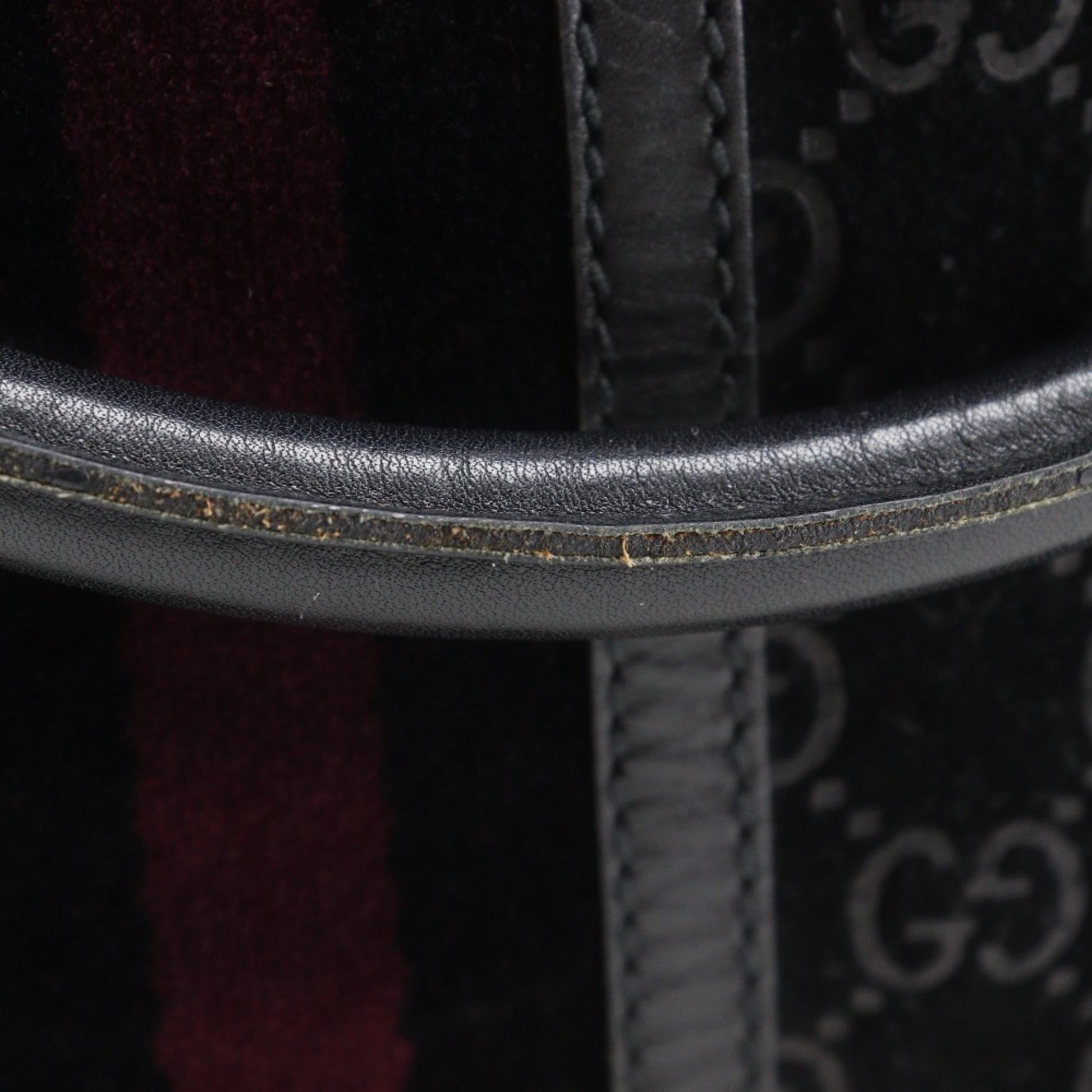 Gucci Black Suede Tote Bag
