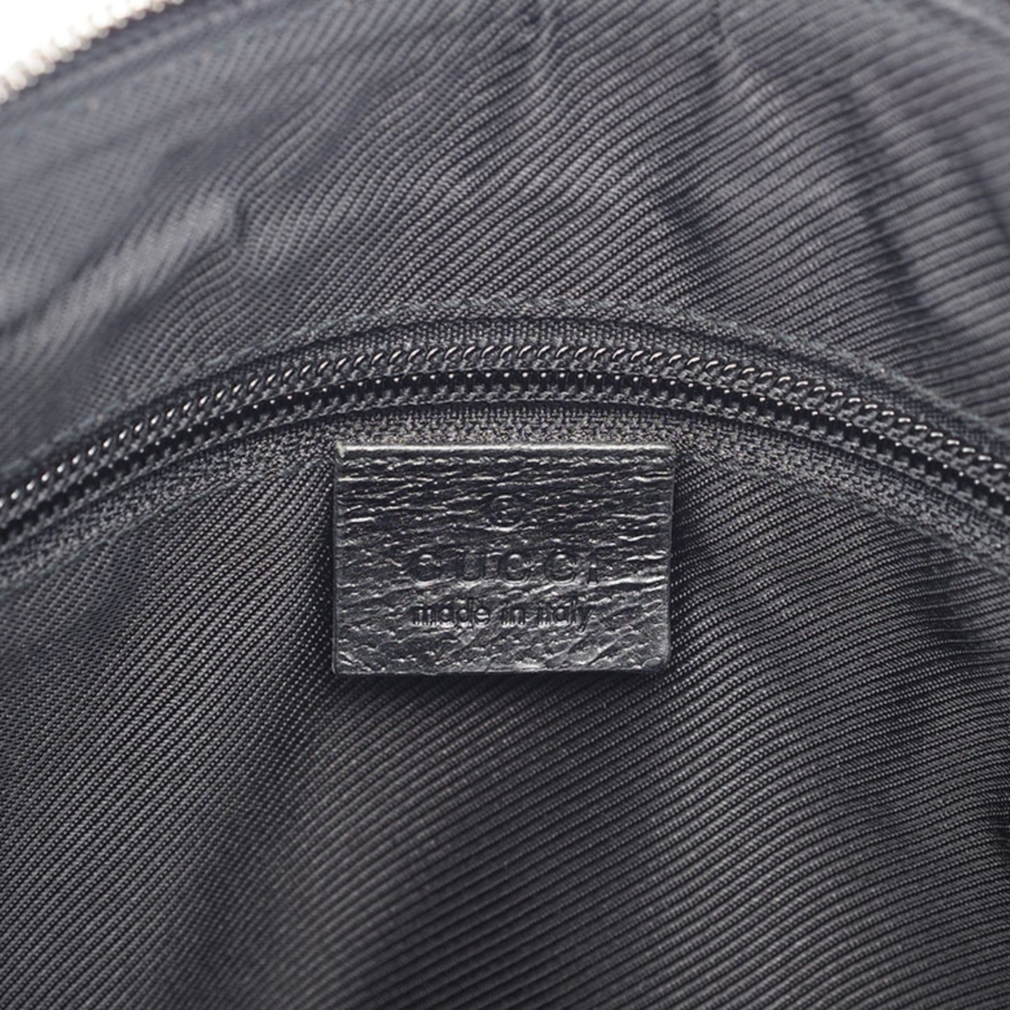 Gucci Gg Canvas Black Canvas Leather Shoulder Bag