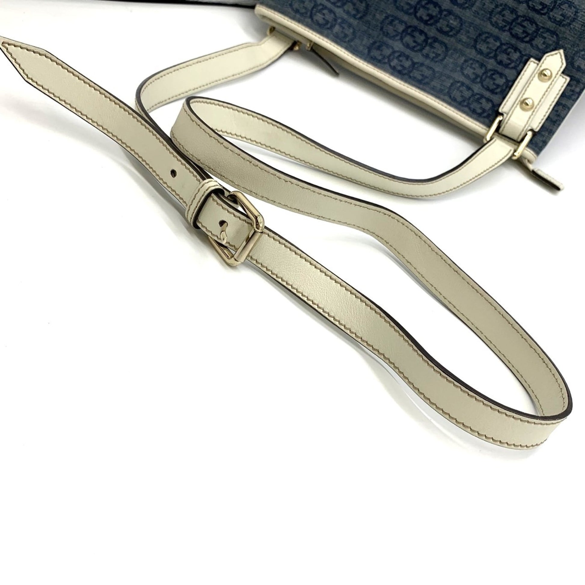 Gucci Blue Denim Shoulder Bag