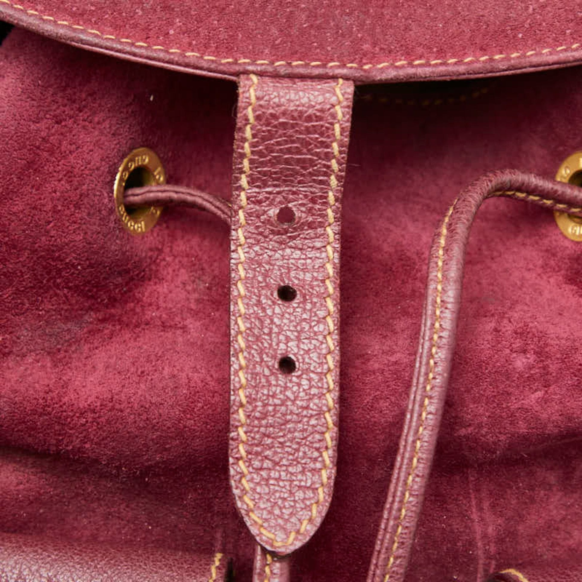 Gucci Purple Suede Backpack