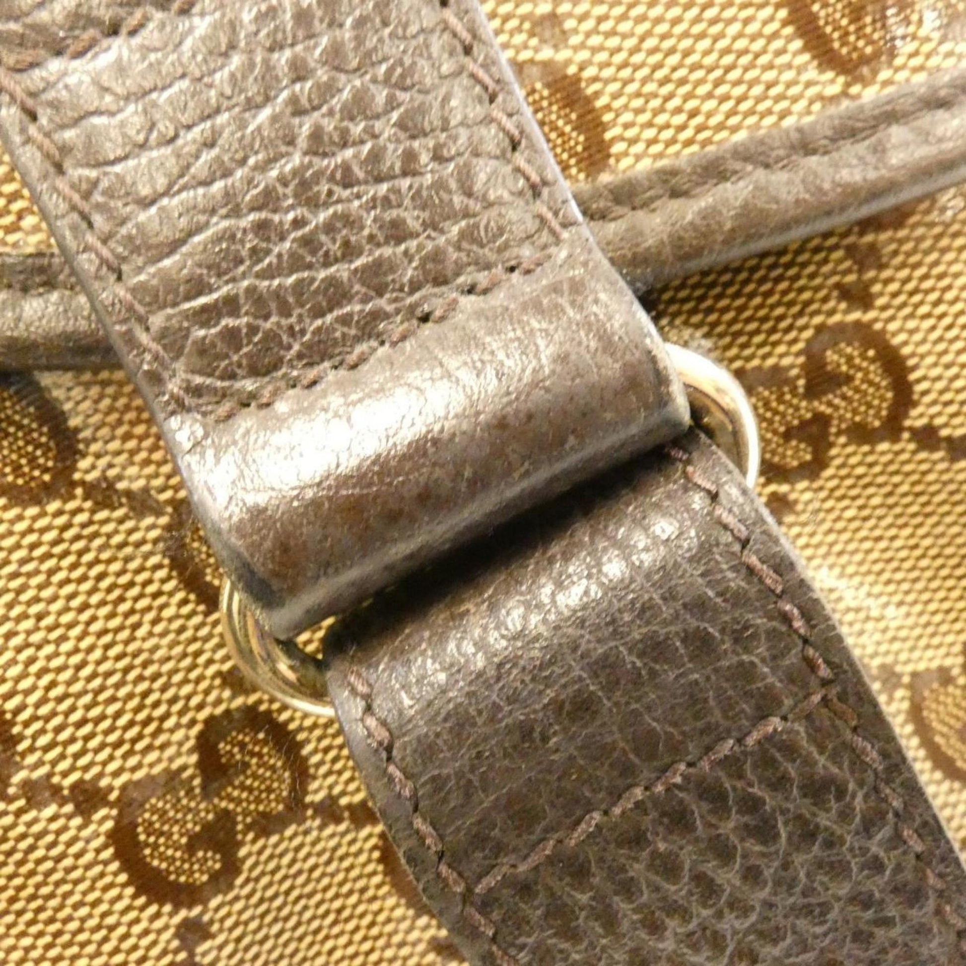Gucci Beige Brown Gg Crystal Shoulder Bag