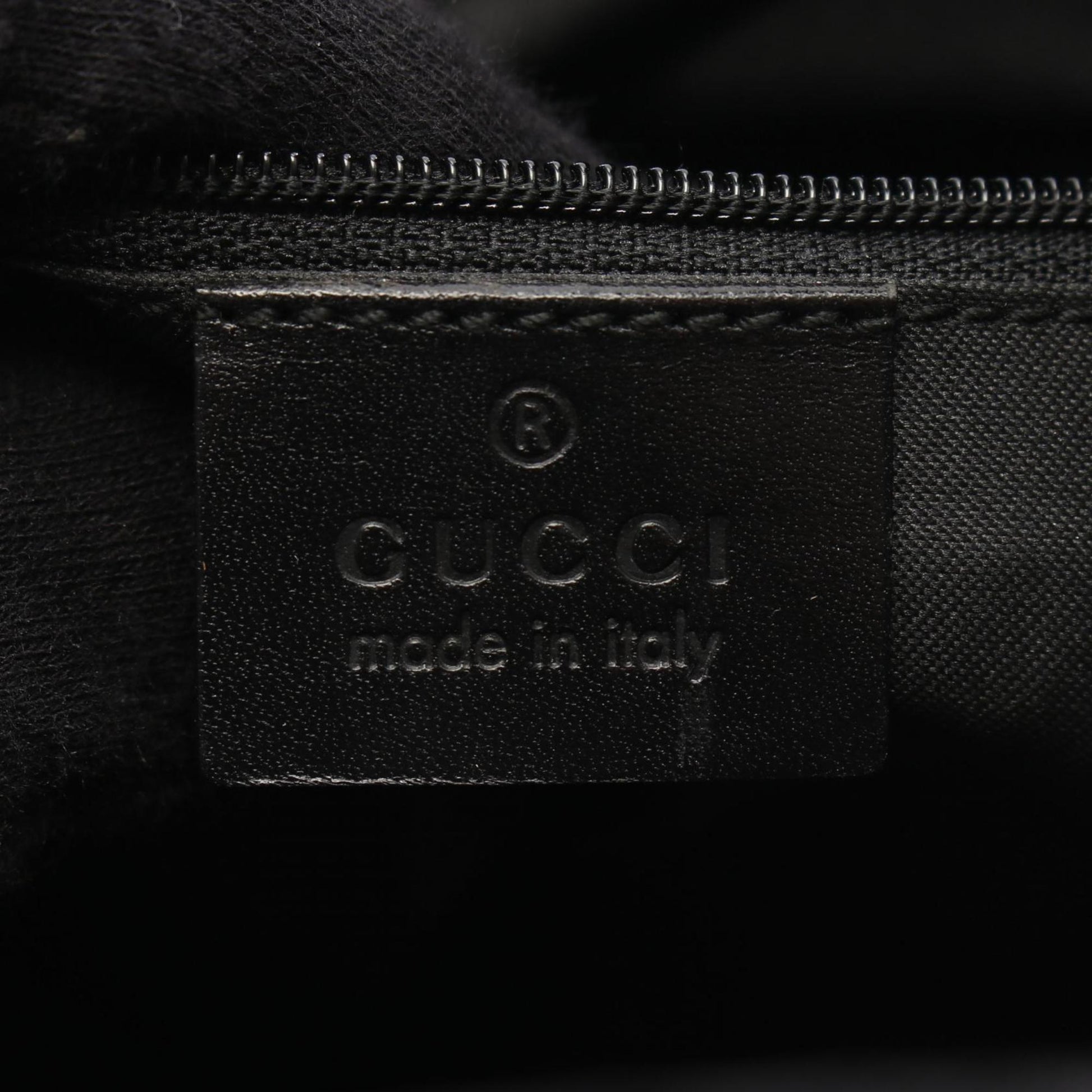 Gucci Gg Canvas Black Gg Canvas Leather Handbag