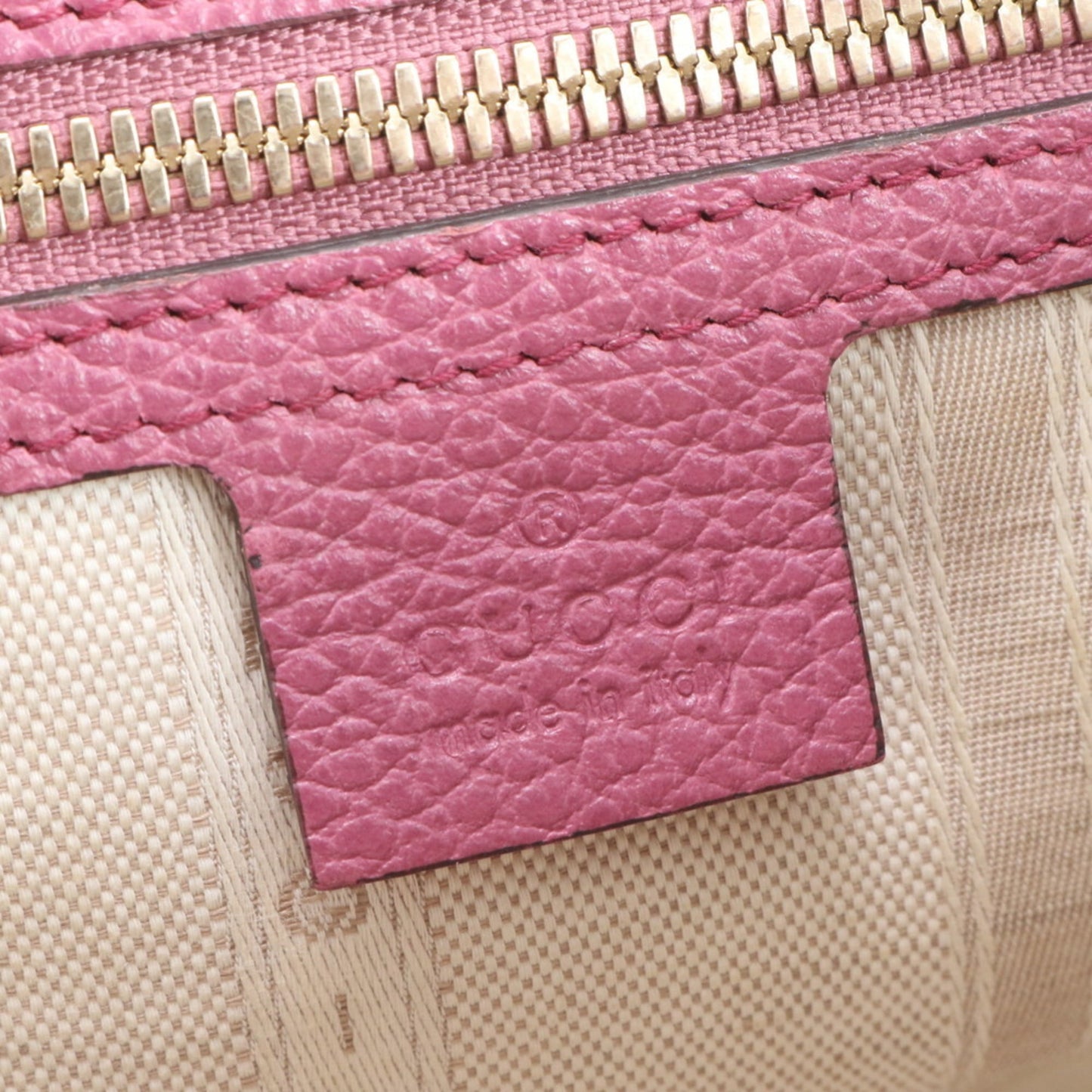 Gucci Pink Leather Shoulder Bag