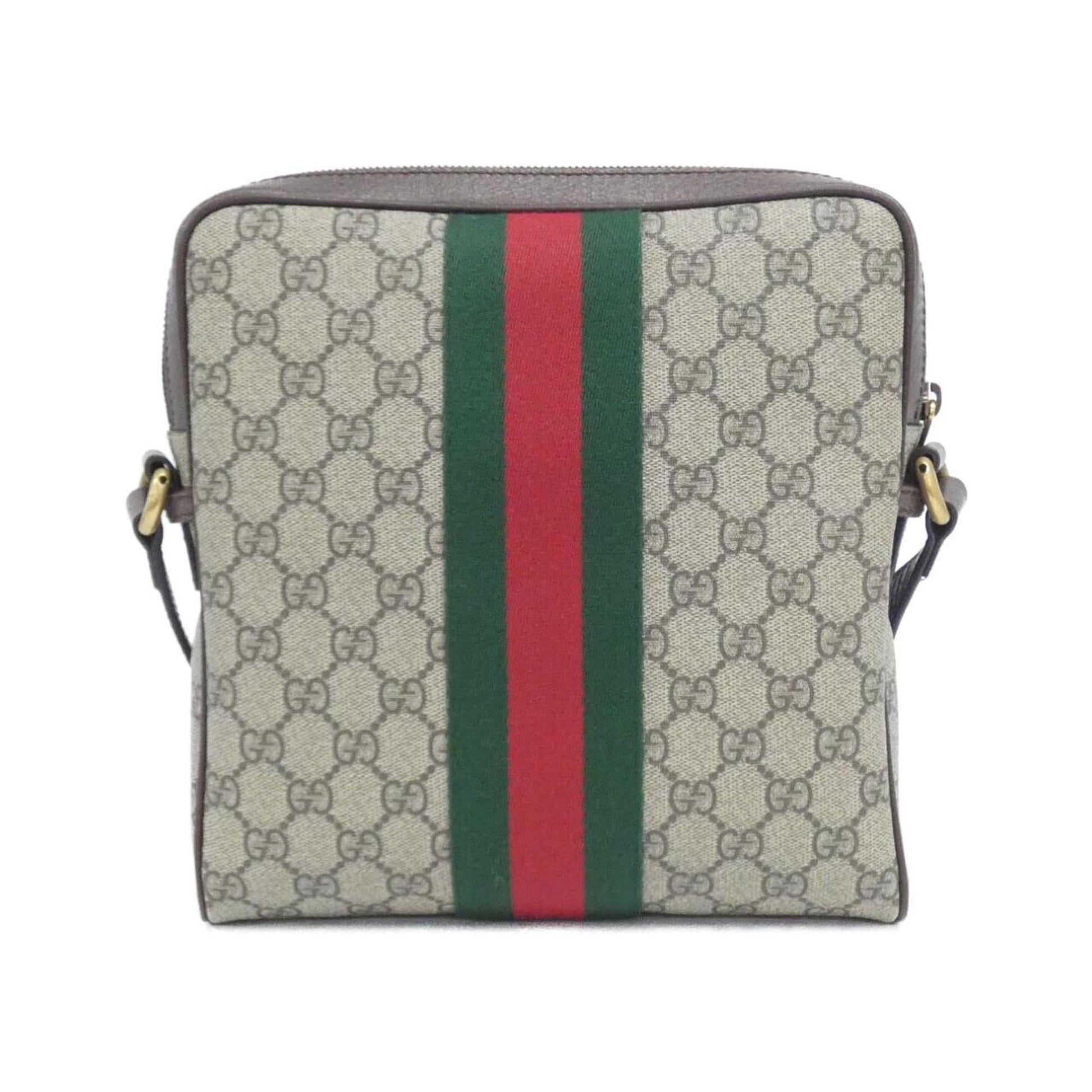 Gucci Beige Brown Gg Supreme Shoulder Bag