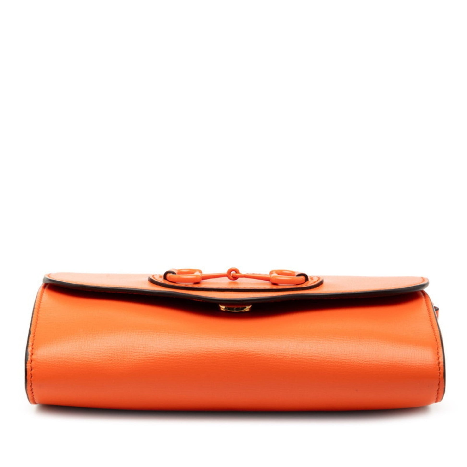 Gucci Orange Leather Shoulder Bag