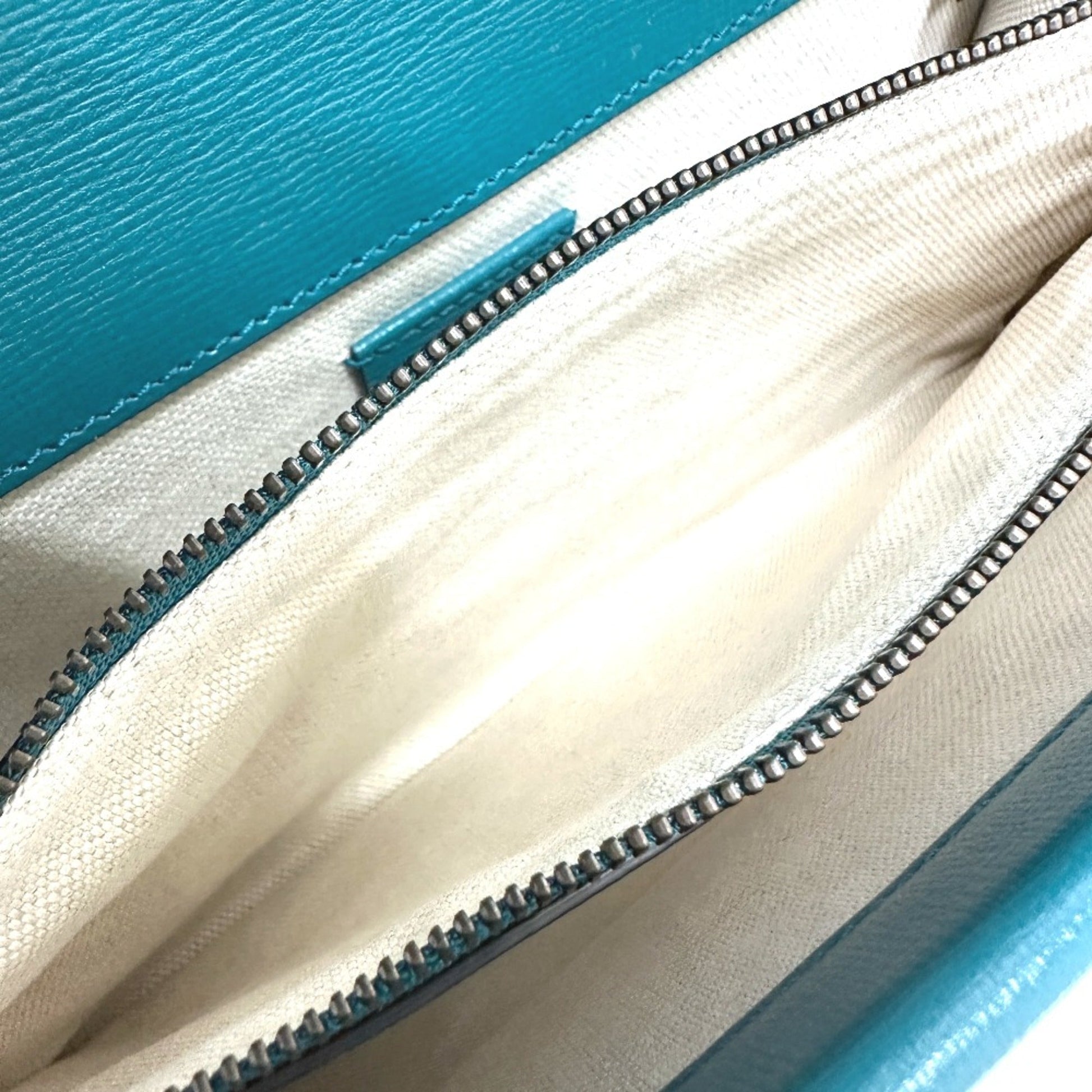 Gucci Blue Leather Shoulder Bag