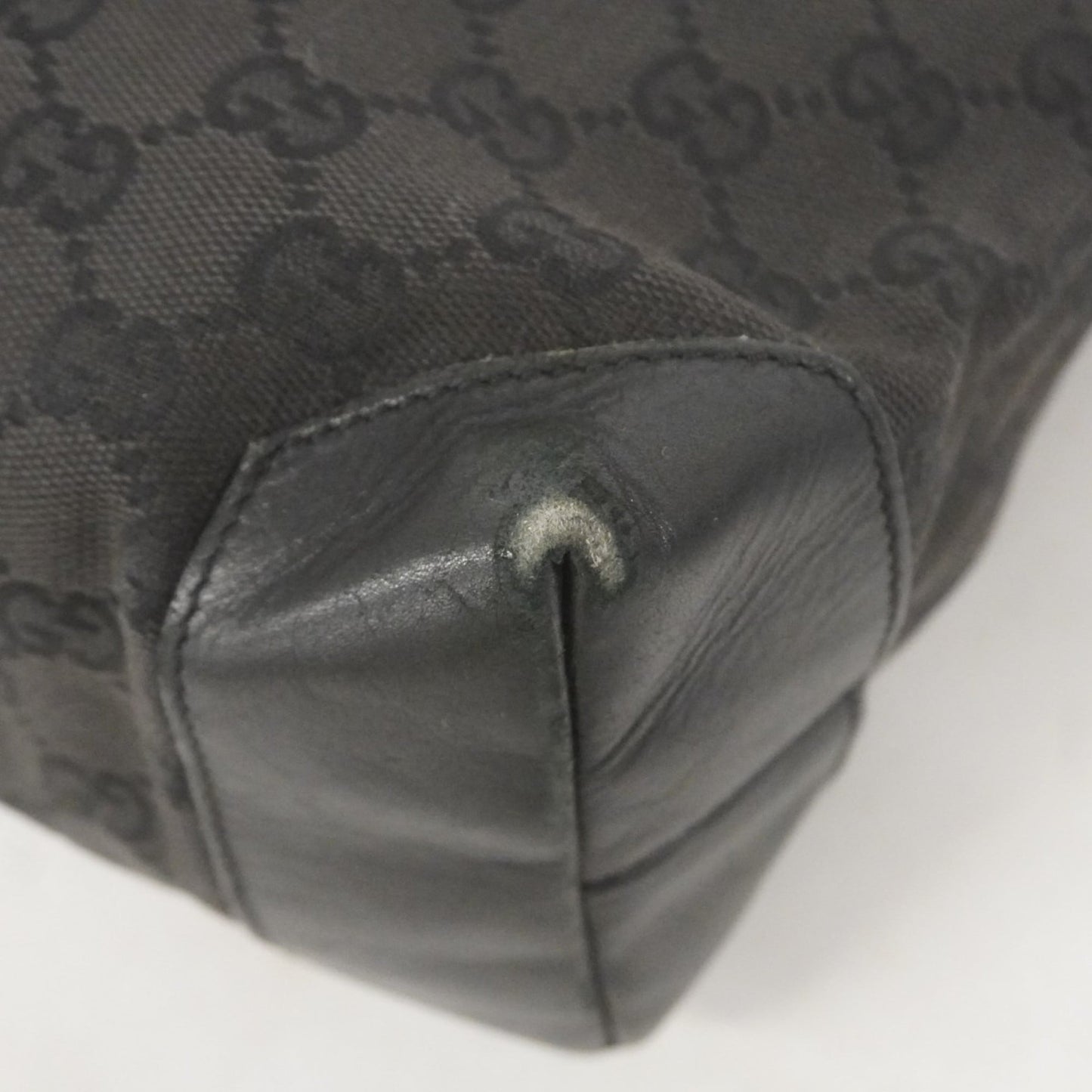 Gucci Black Canvas Tote Bag