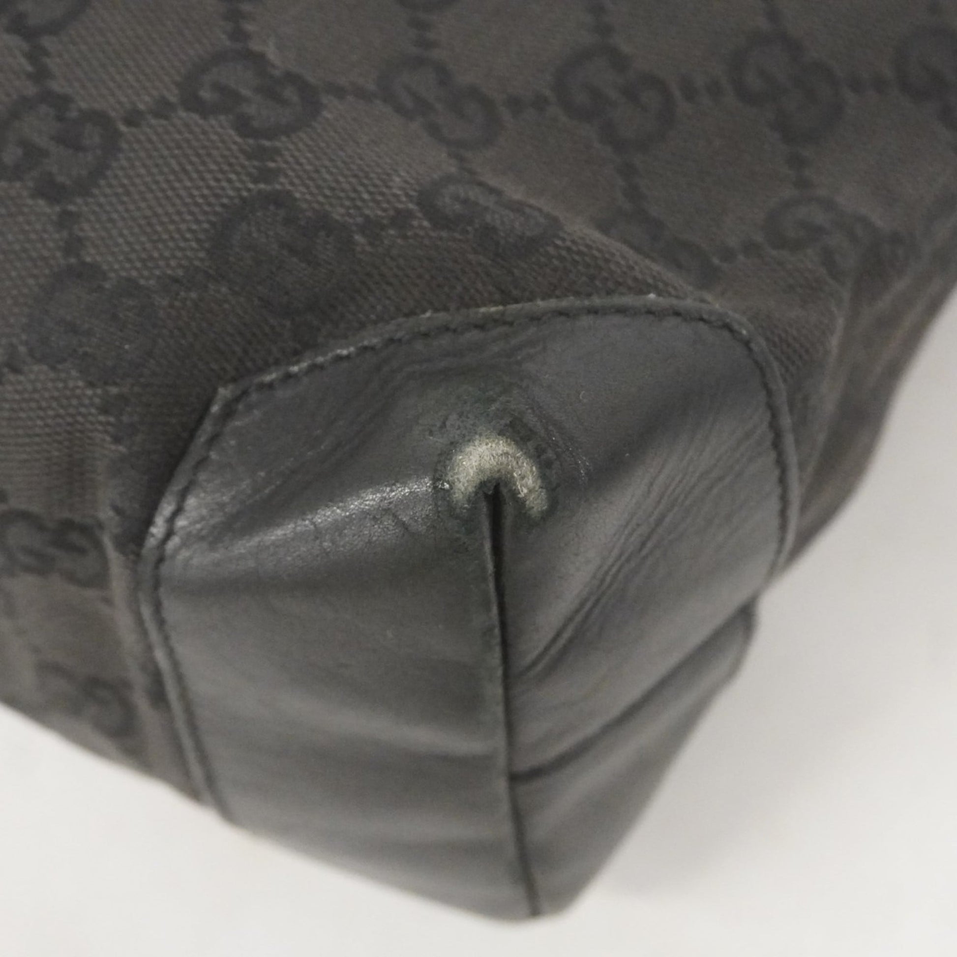 Gucci Black Canvas Tote Bag