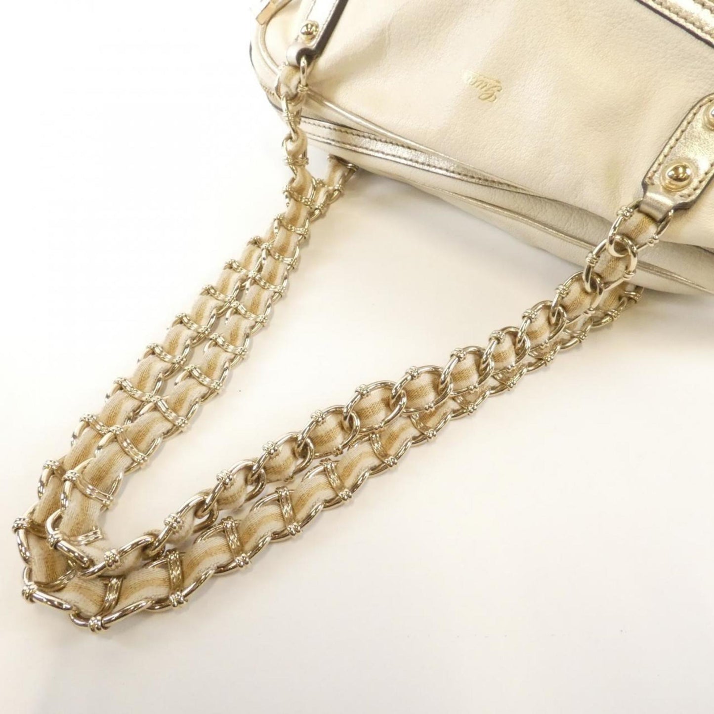 Gucci Ivory Leather Shoulder Bag