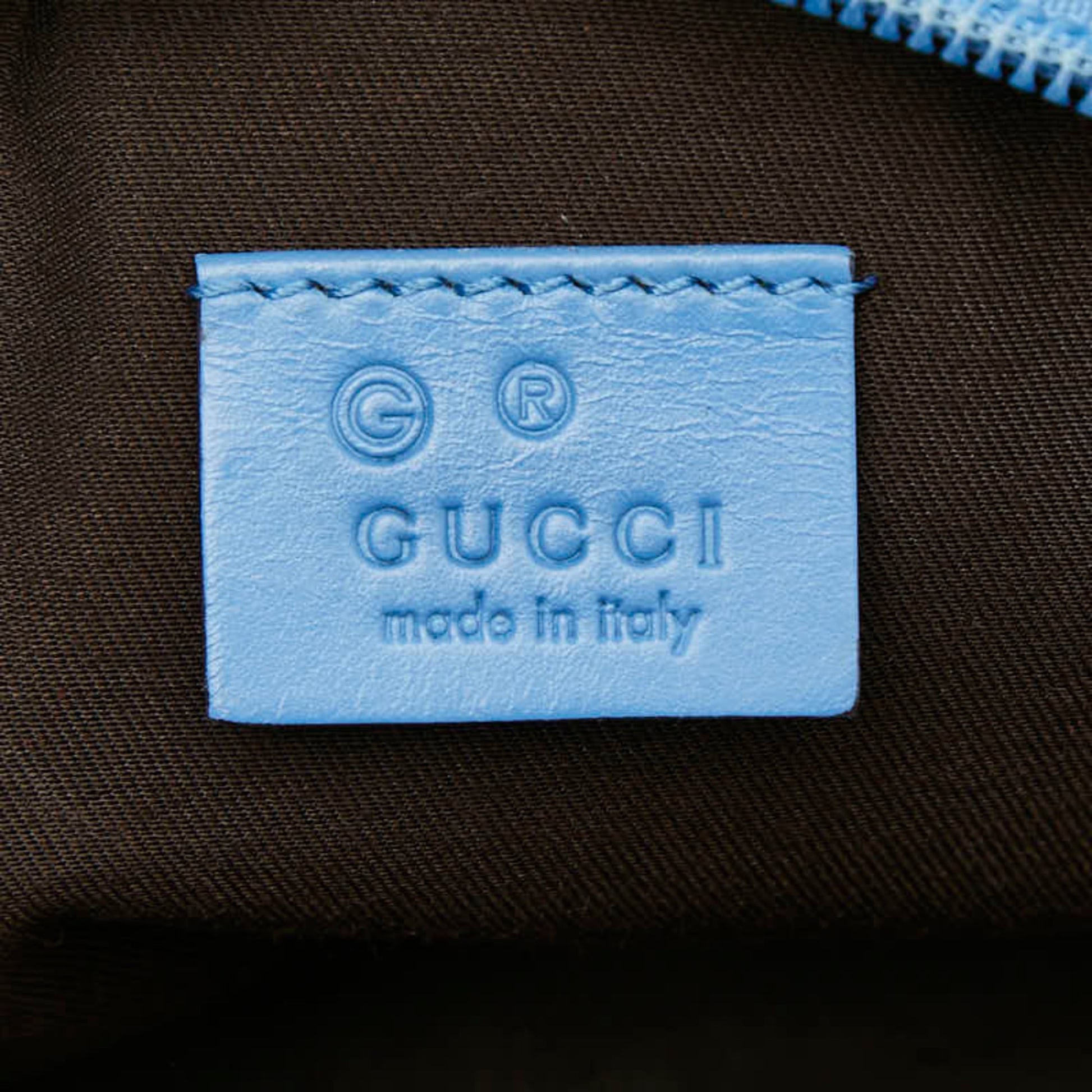 Gucci Blue Leather Pouch