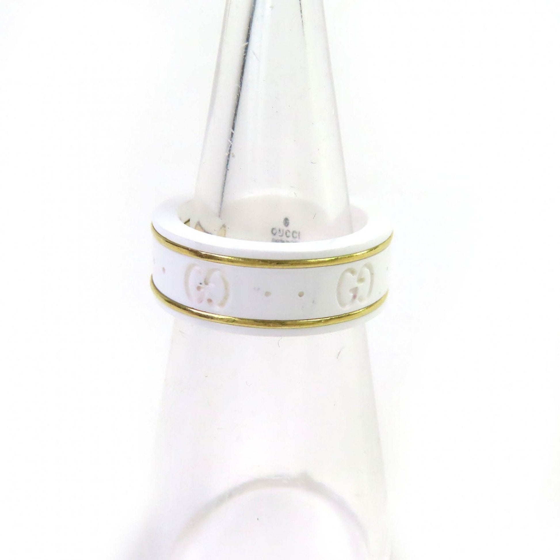 Gucci White Ceramic Band Ring