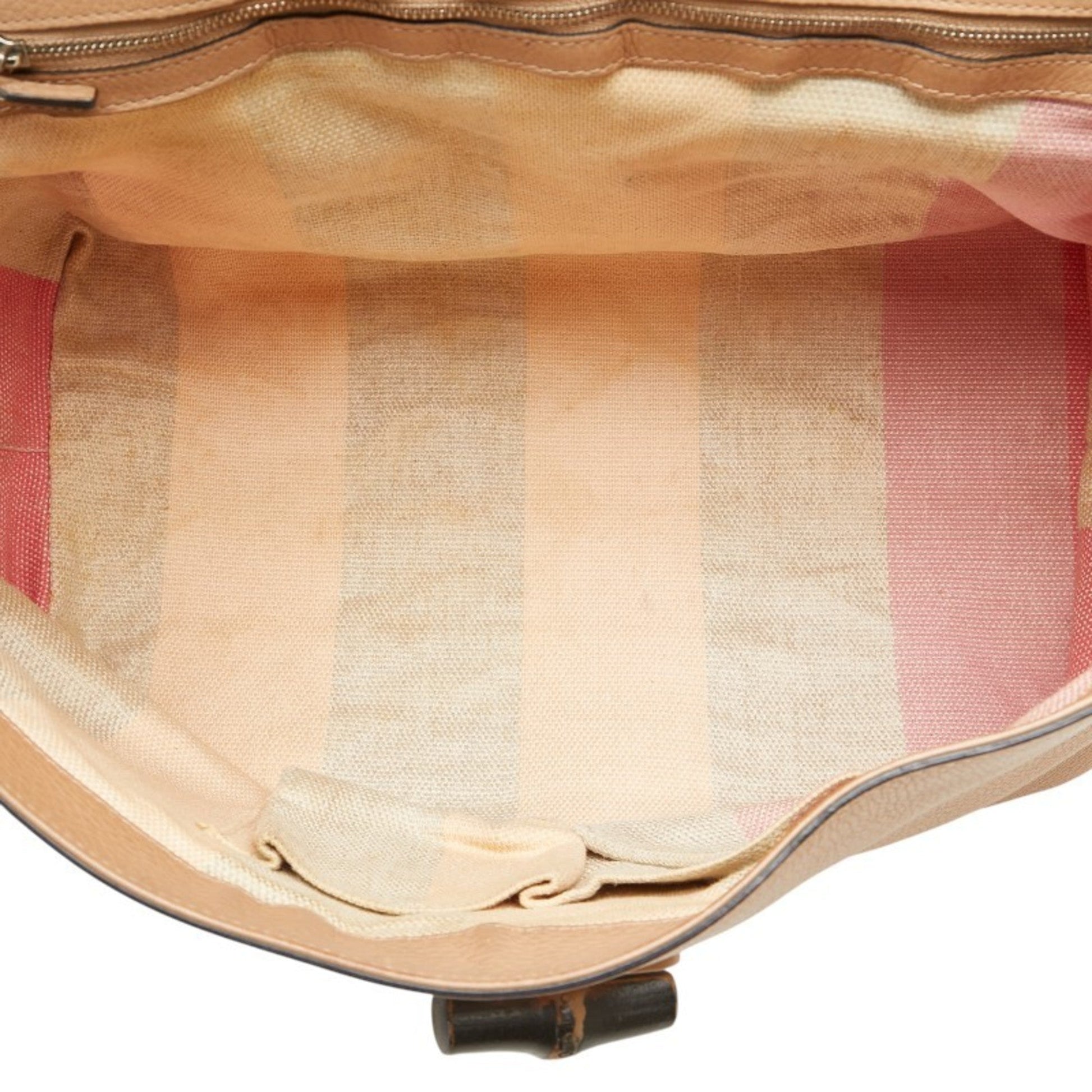 Gucci Brown Leather Shoulder Bag Tote Bag