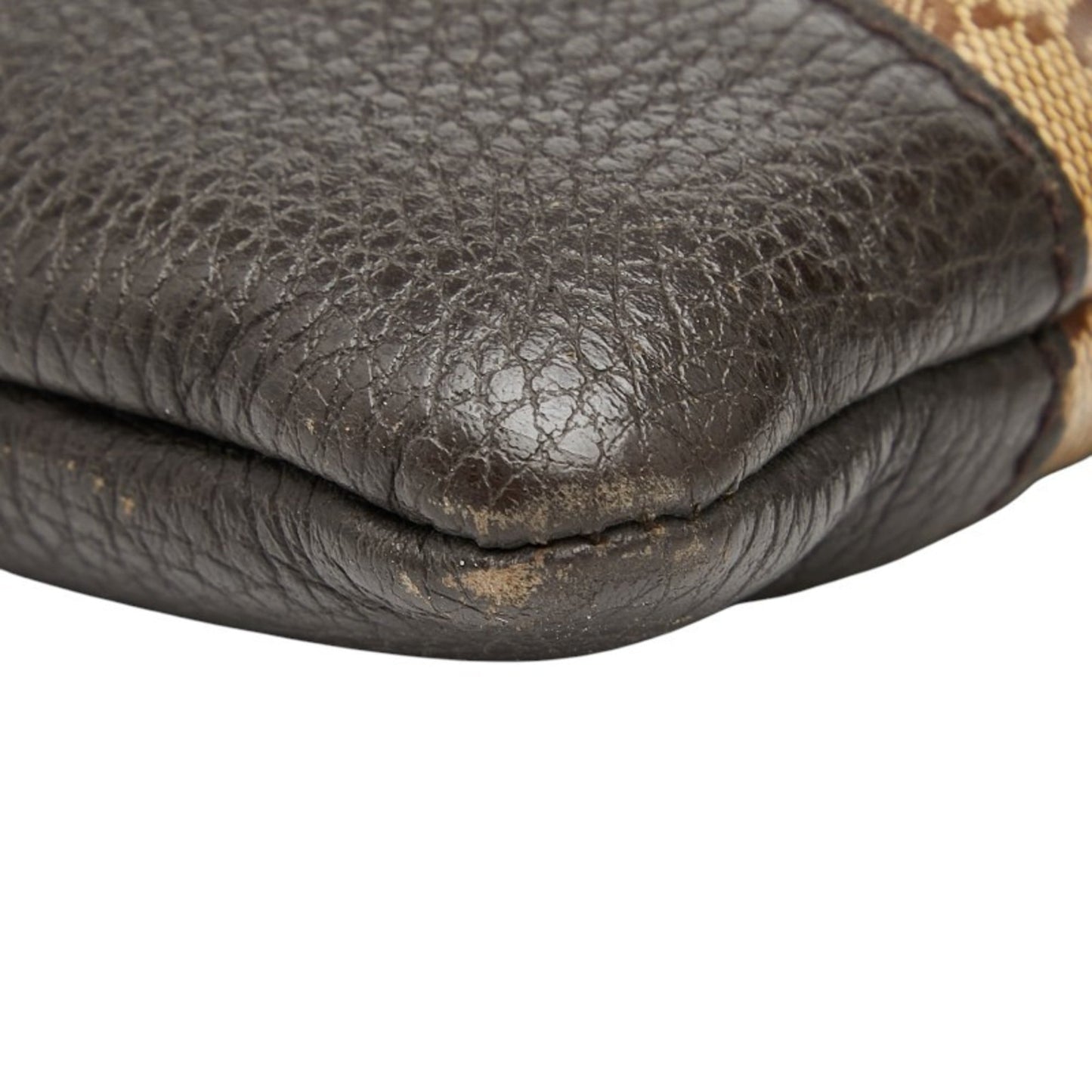 Gucci Beige Brown Pvc Leather Shoulder Bag
