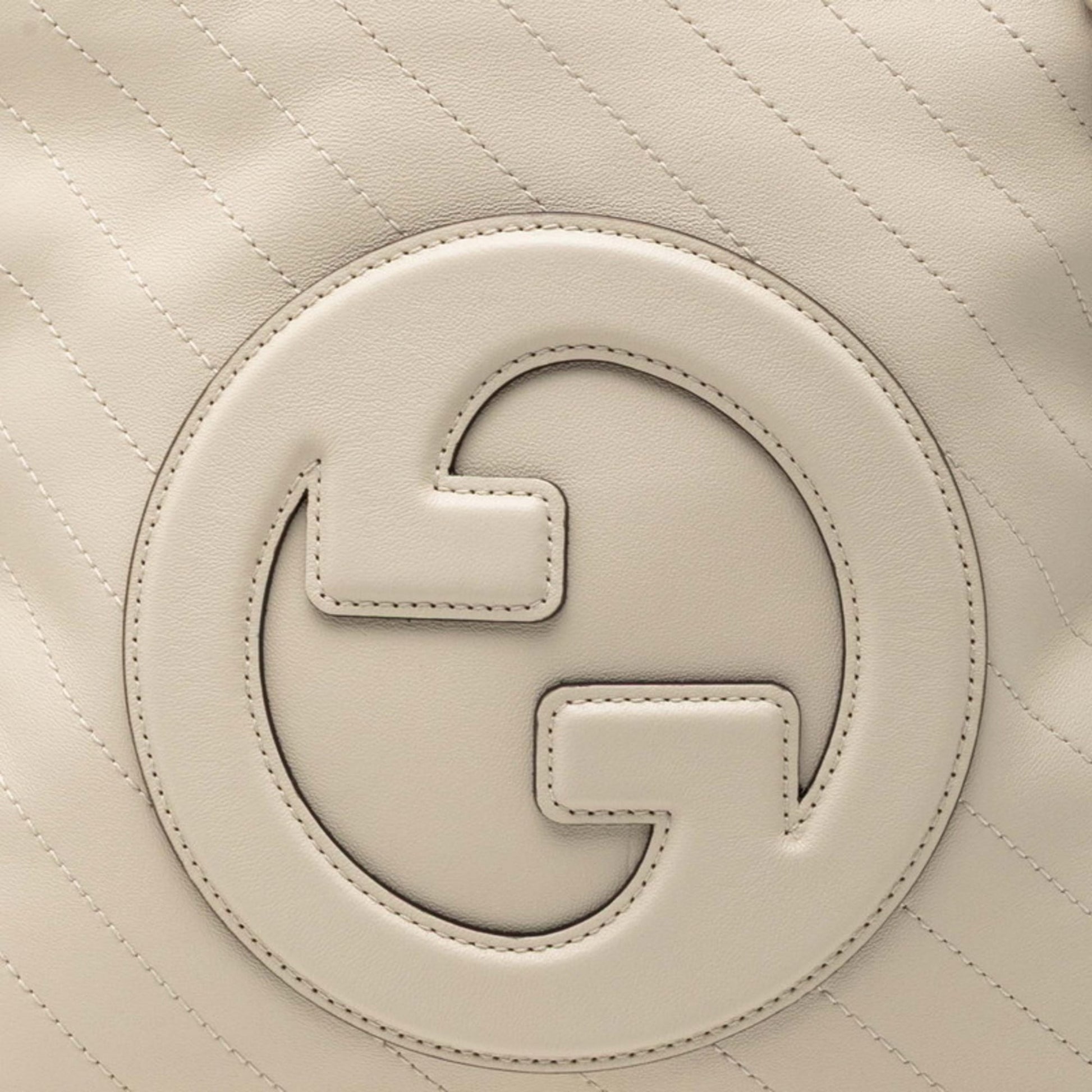 Gucci Off-White Leather Shoulder Bag Tote Bag