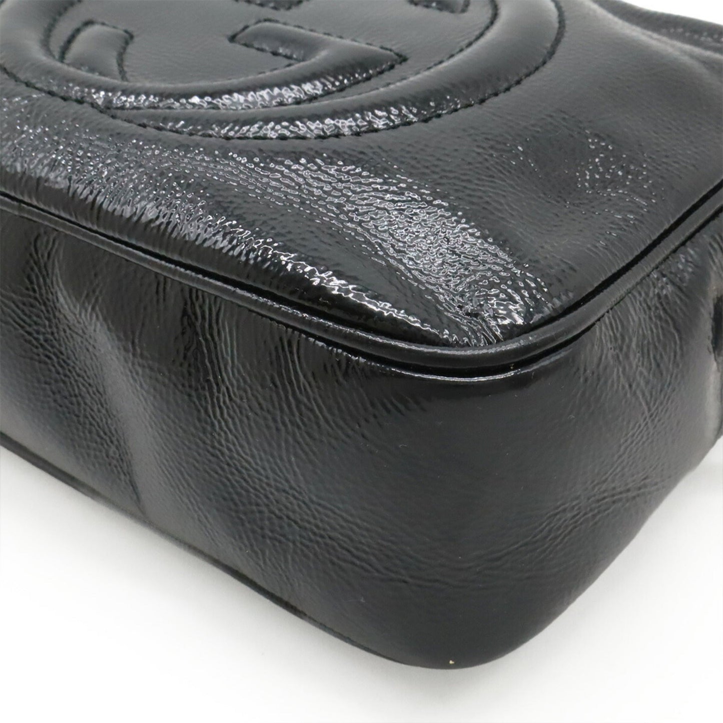 Gucci Black Leather Pochette Shoulder Bag