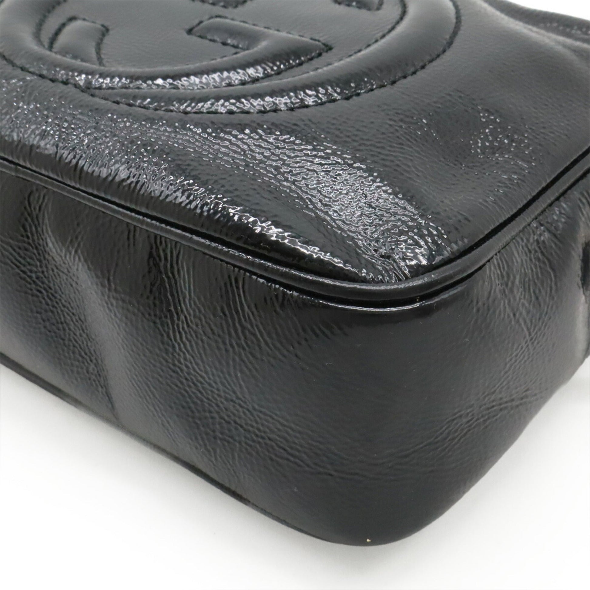 Gucci Black Leather Pochette Shoulder Bag