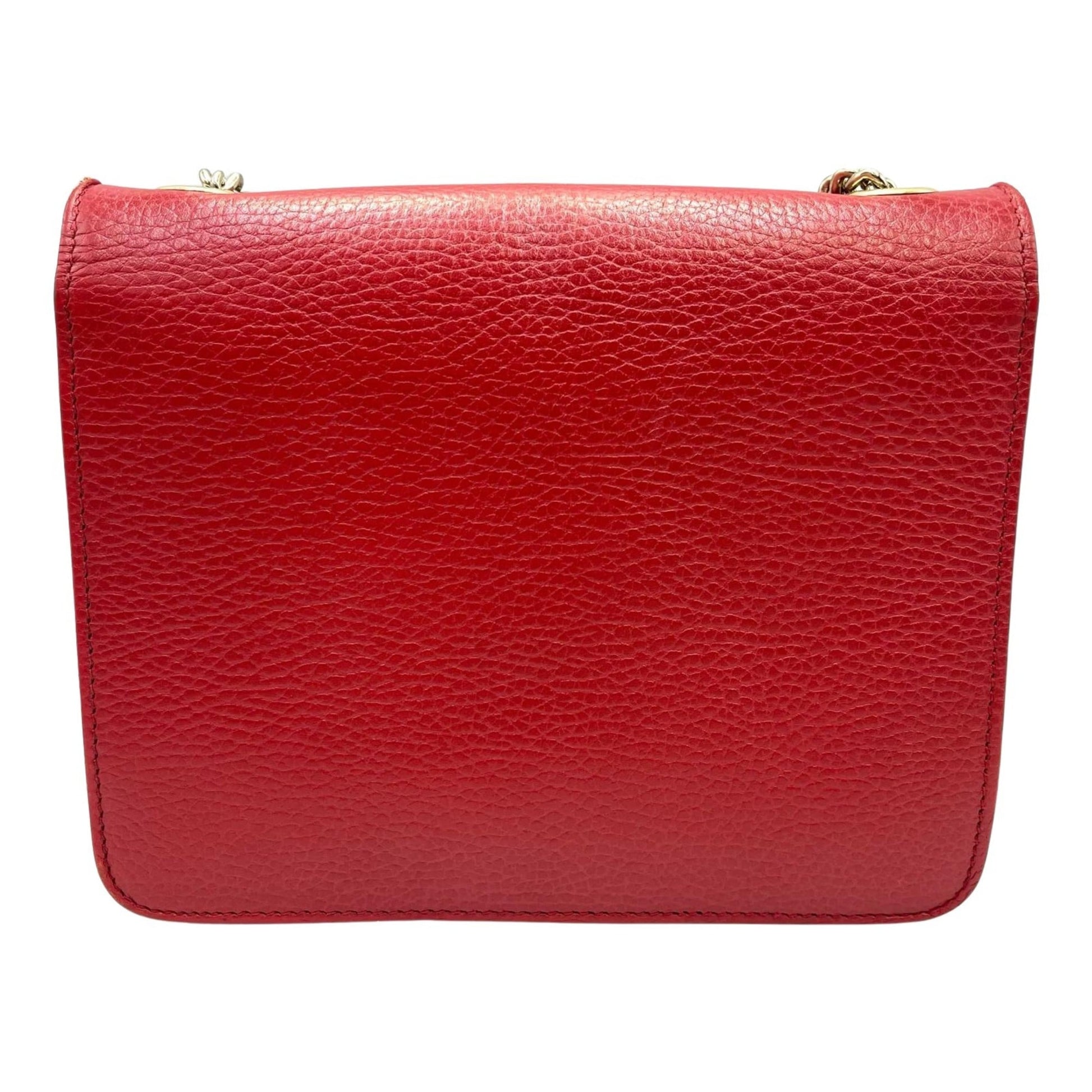 Gucci Red Color Leather Shoulder Bag